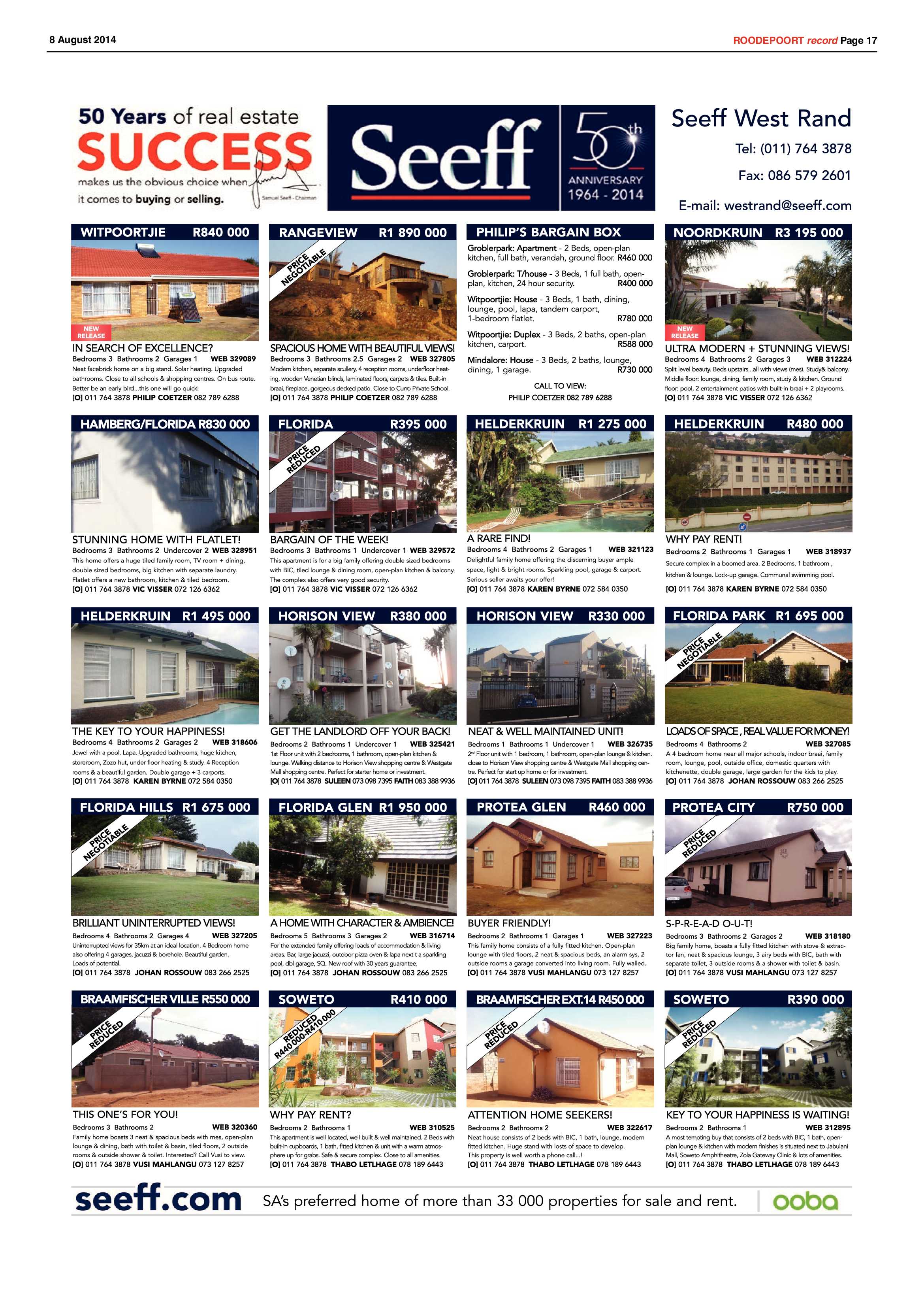 Roodepoort Record 8 August 2014 page 17