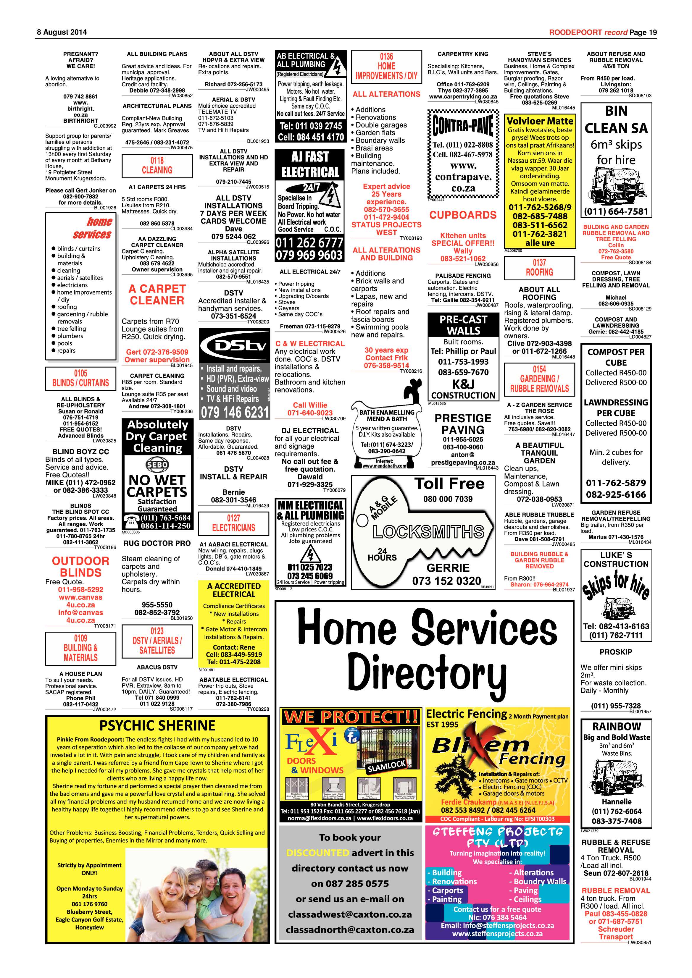 Roodepoort Record 8 August 2014 page 19