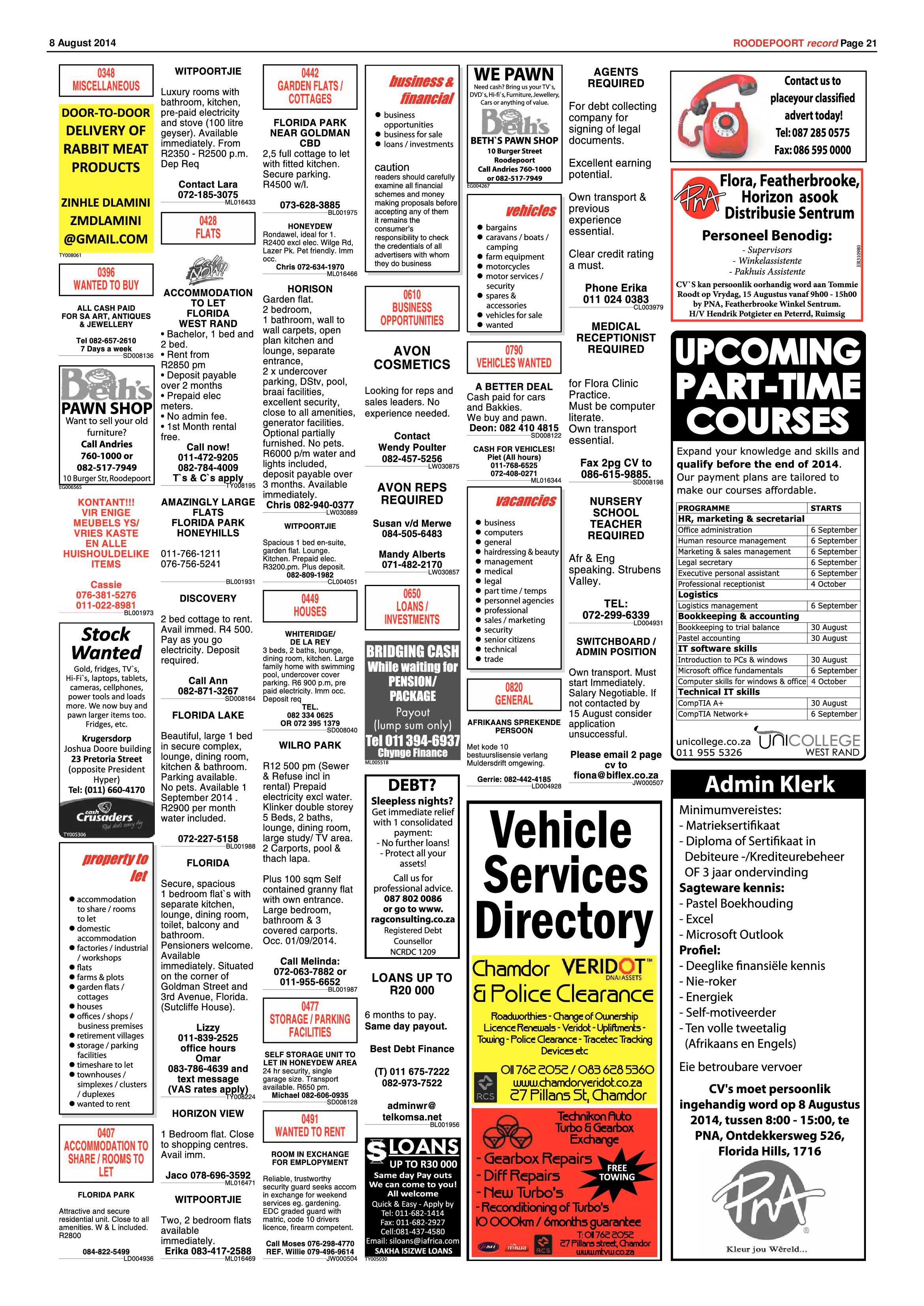 Roodepoort Record 8 August 2014 page 21