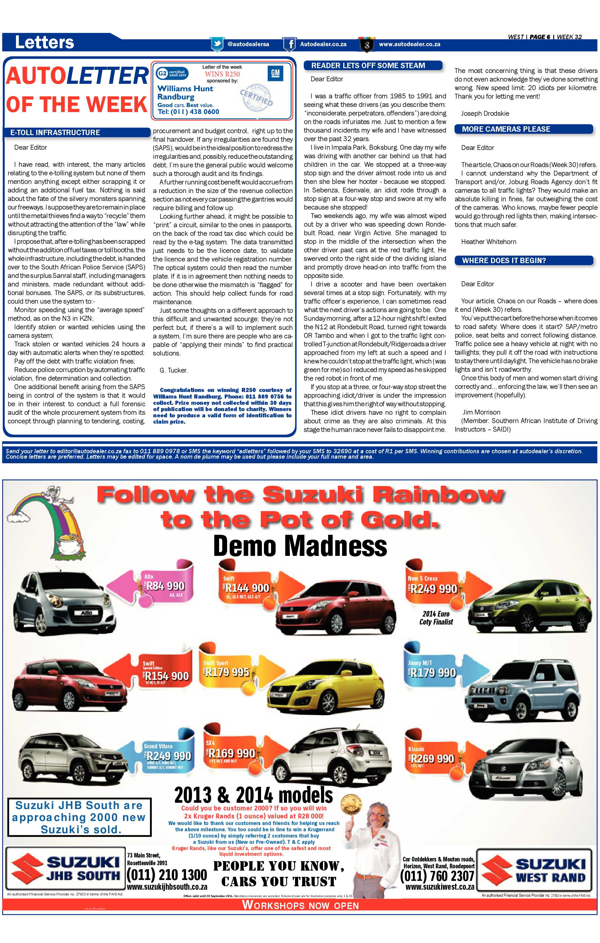 Roodepoort Record 8 August 2014 page 30