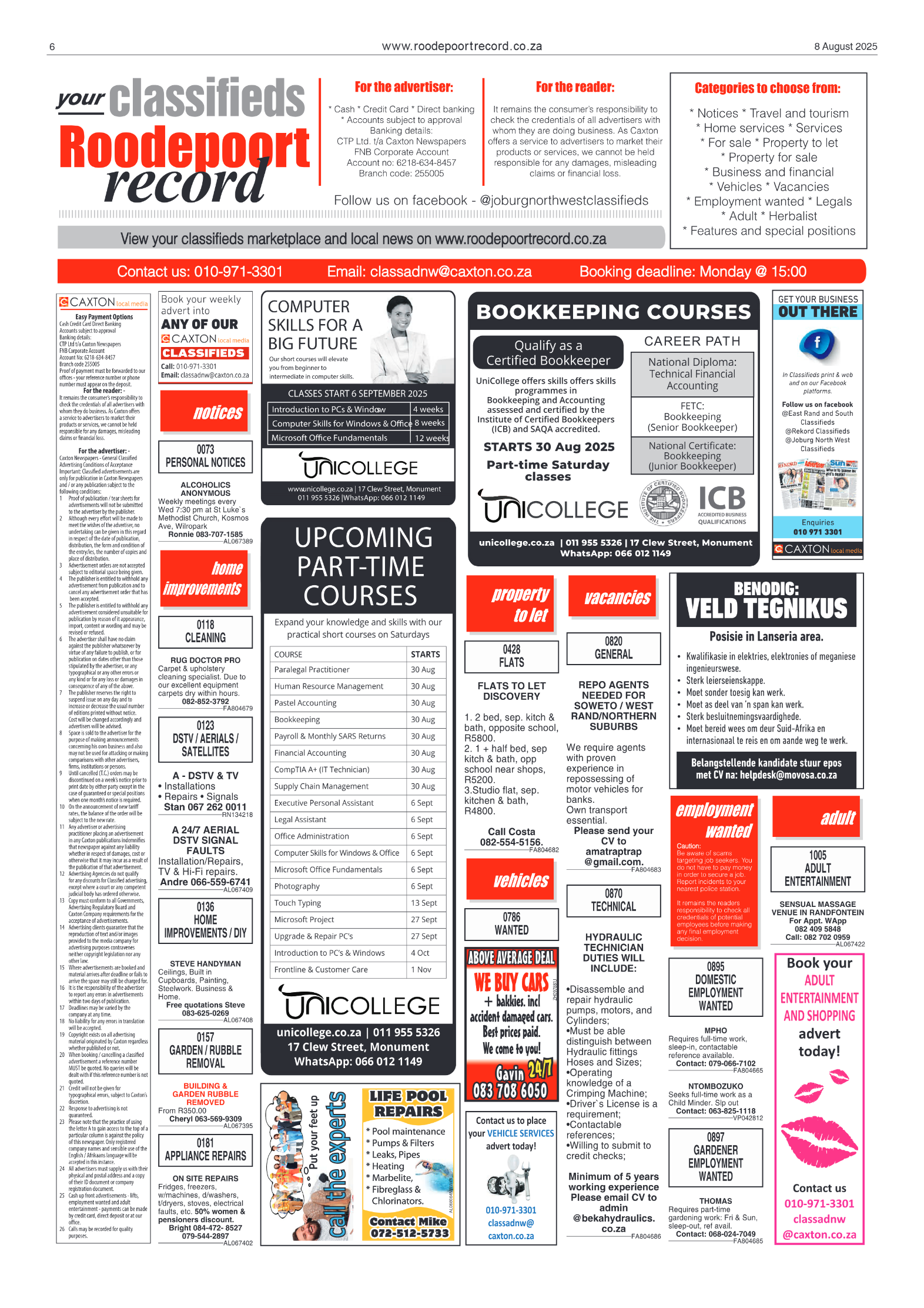 Roodepoort Record 8 August 2025 page 6