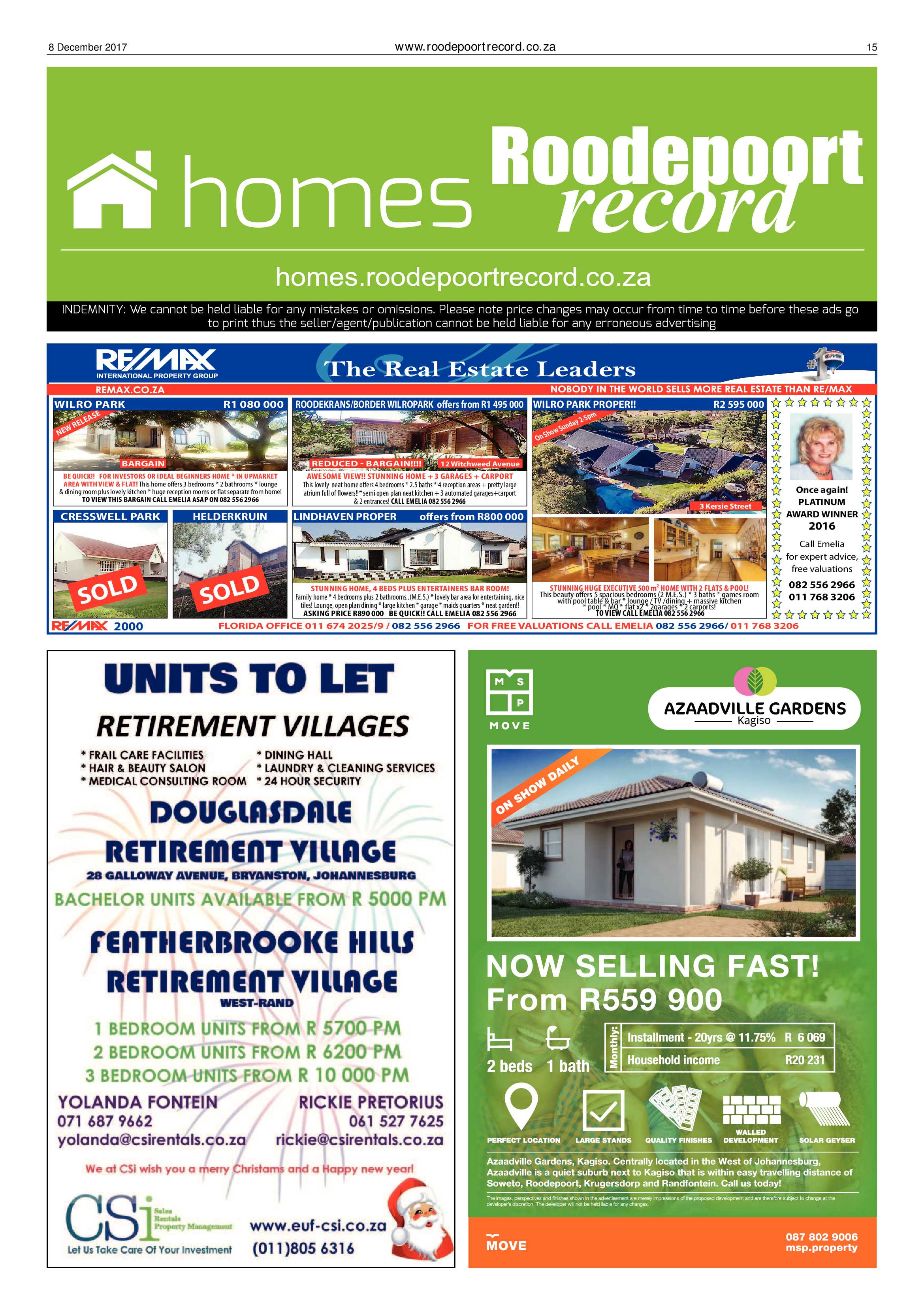 Roodepoort Record 8 December 2017 page 15