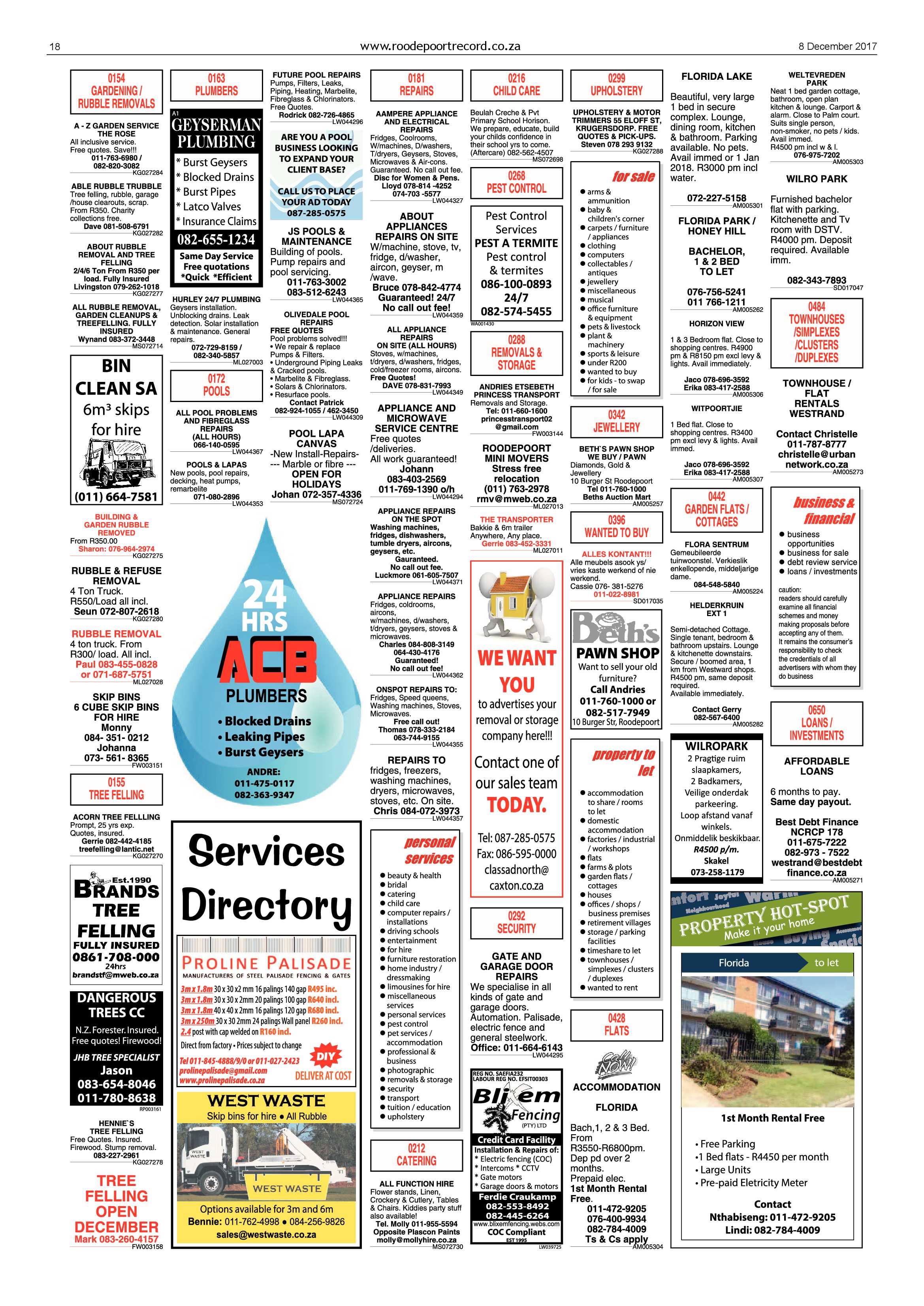 Roodepoort Record 8 December 2017 page 18
