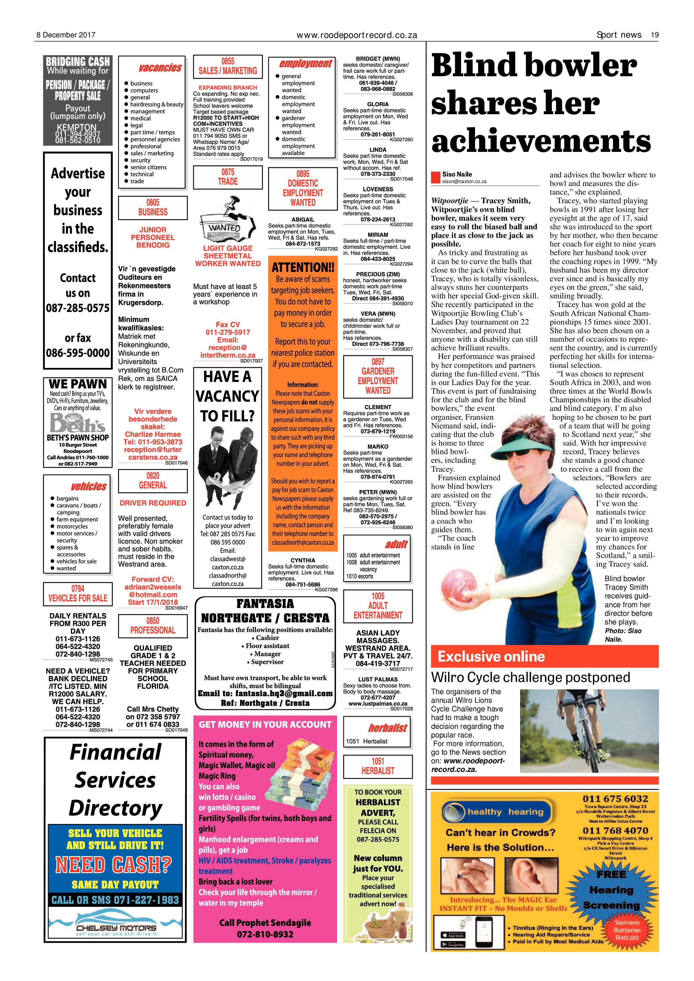 Roodepoort Record 8 December 2017 page 19