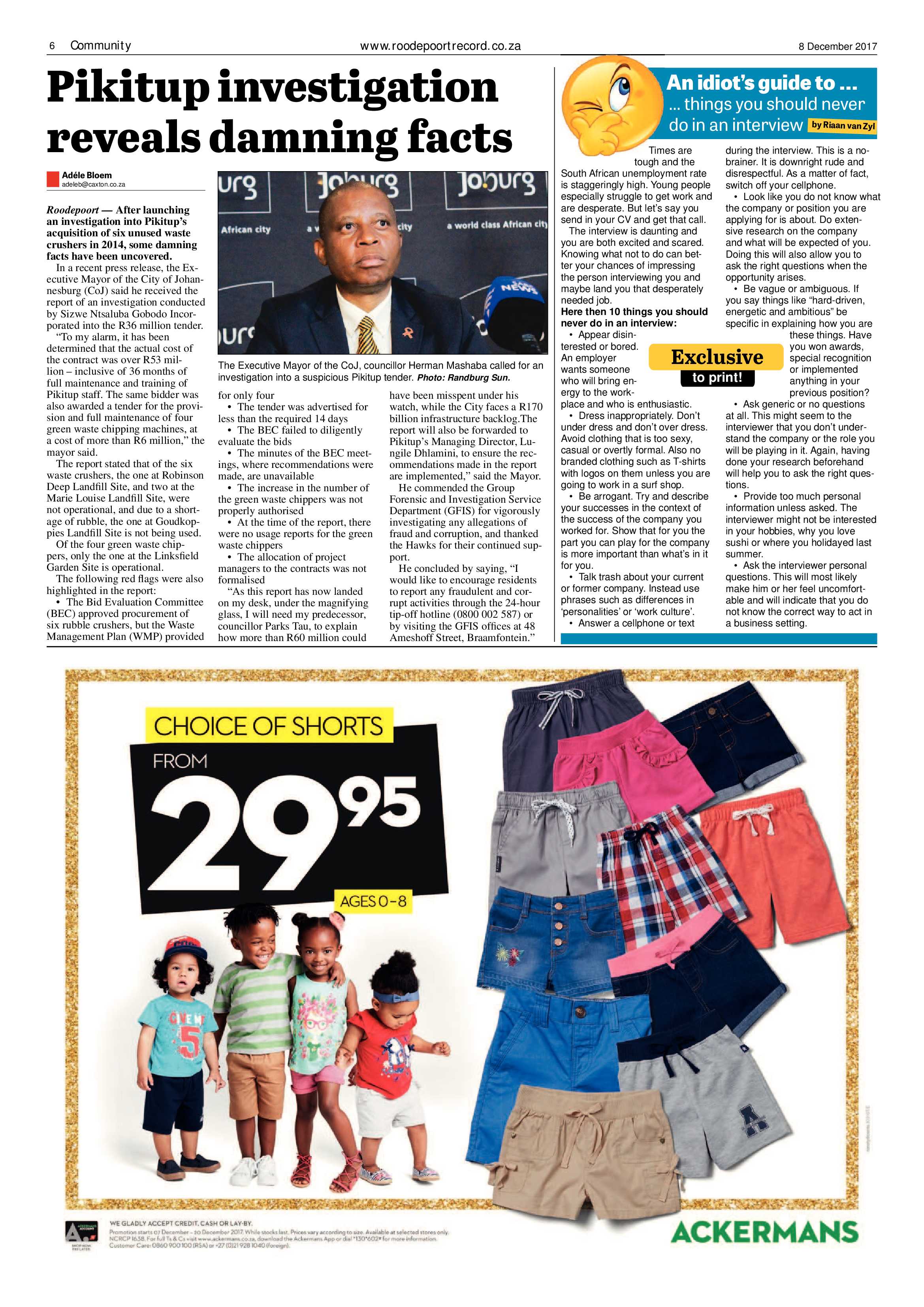 Roodepoort Record 8 December 2017 page 6