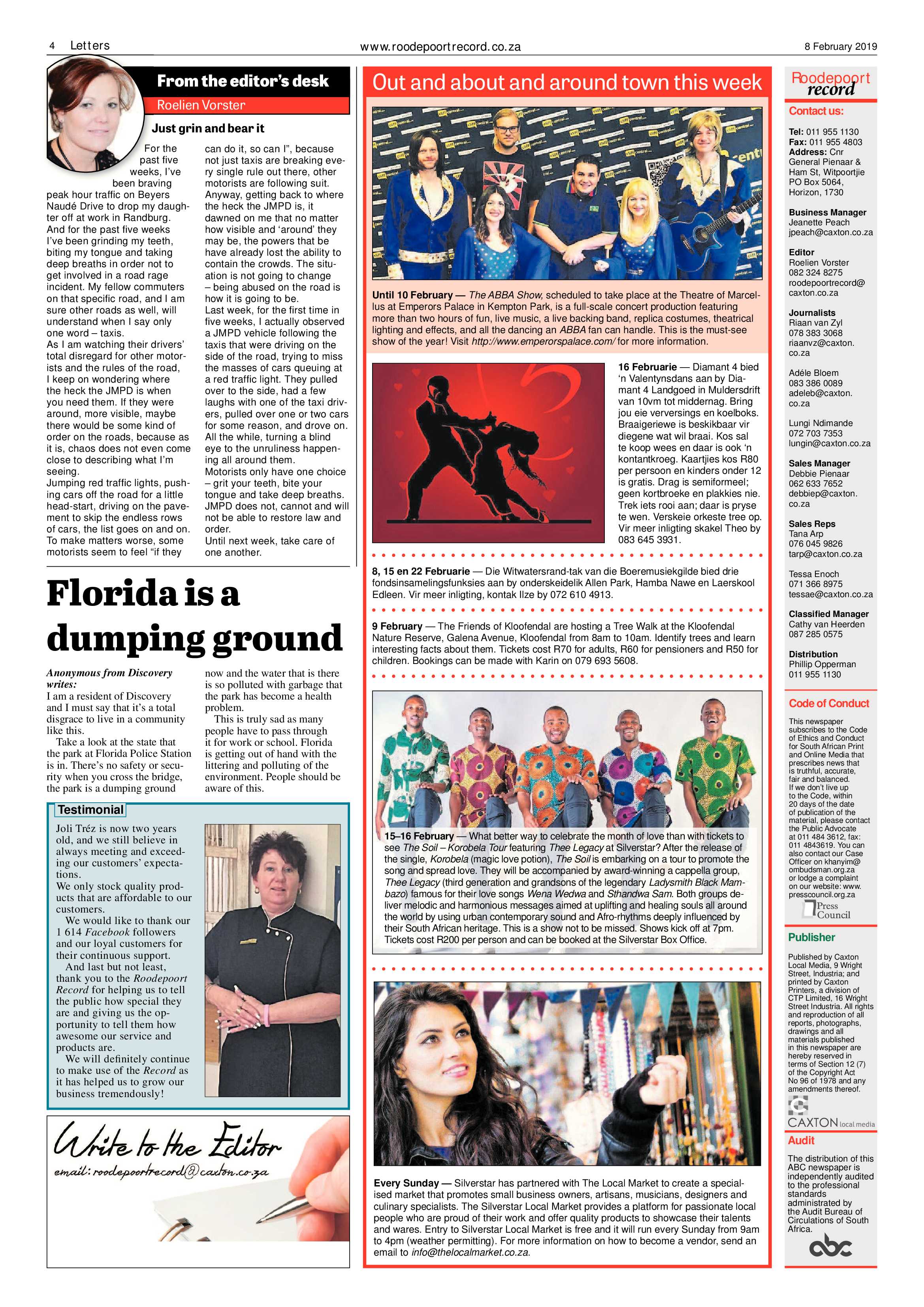 Roodepoort Record 8 February 2019 page 4