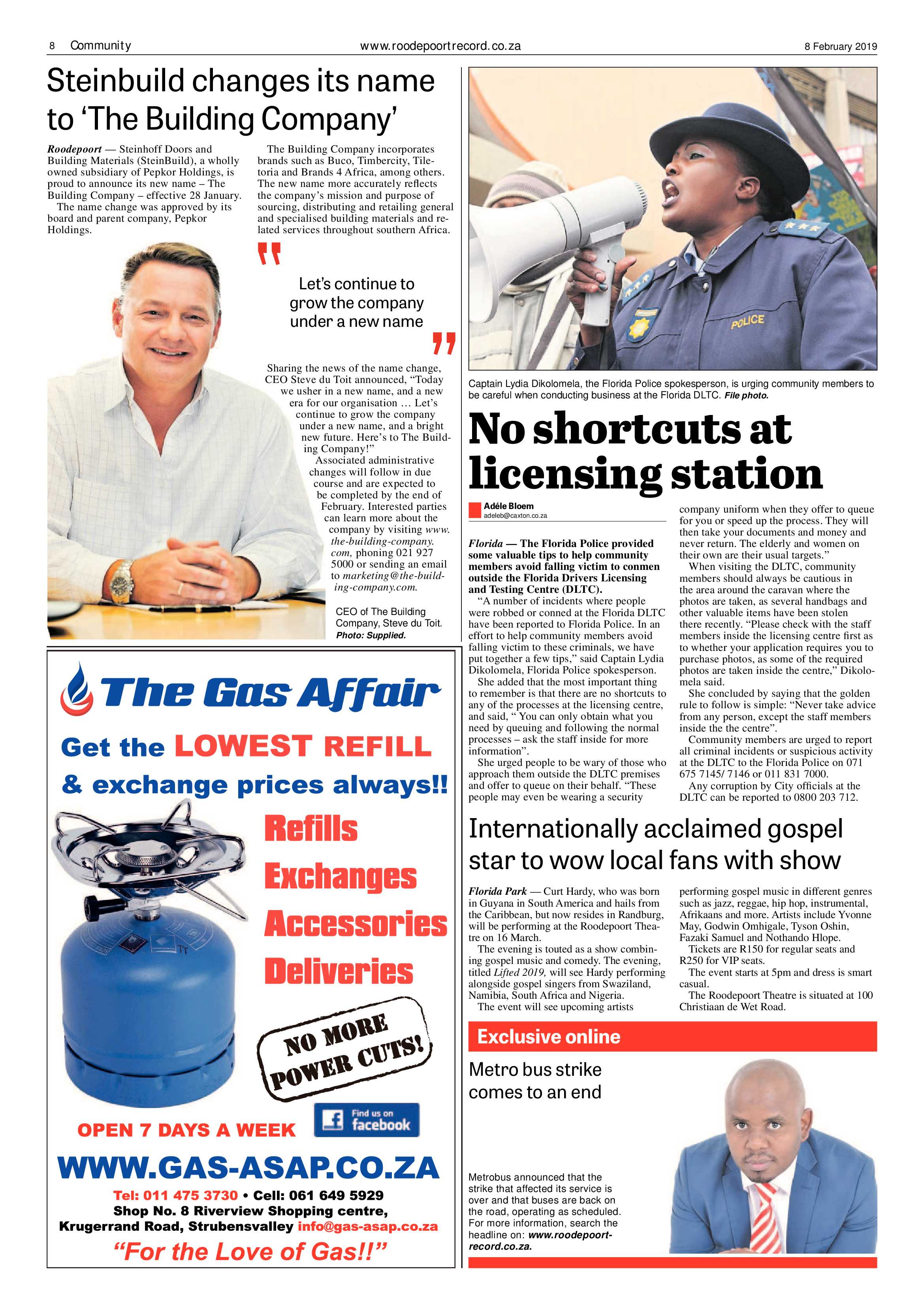 Roodepoort Record 8 February 2019 page 8