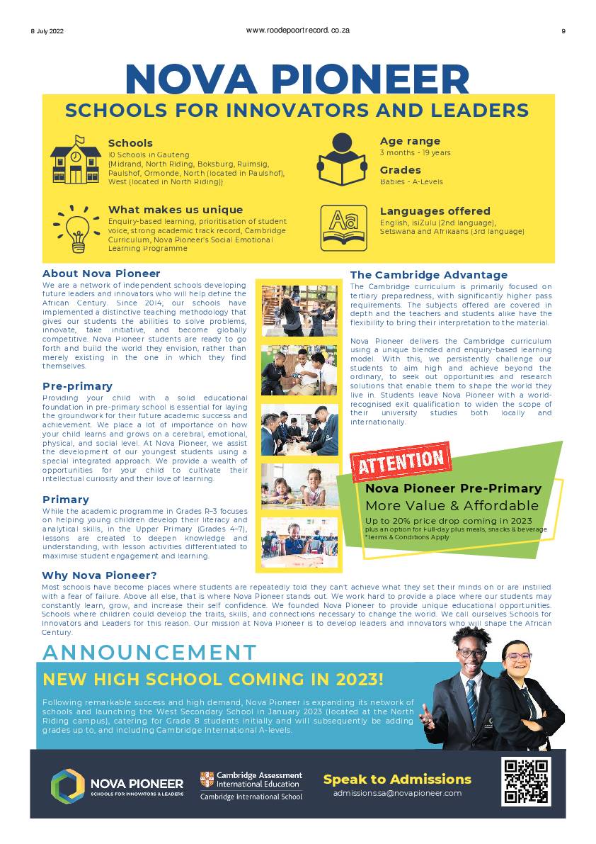 Roodepoort Record 8 July 2022 page 9