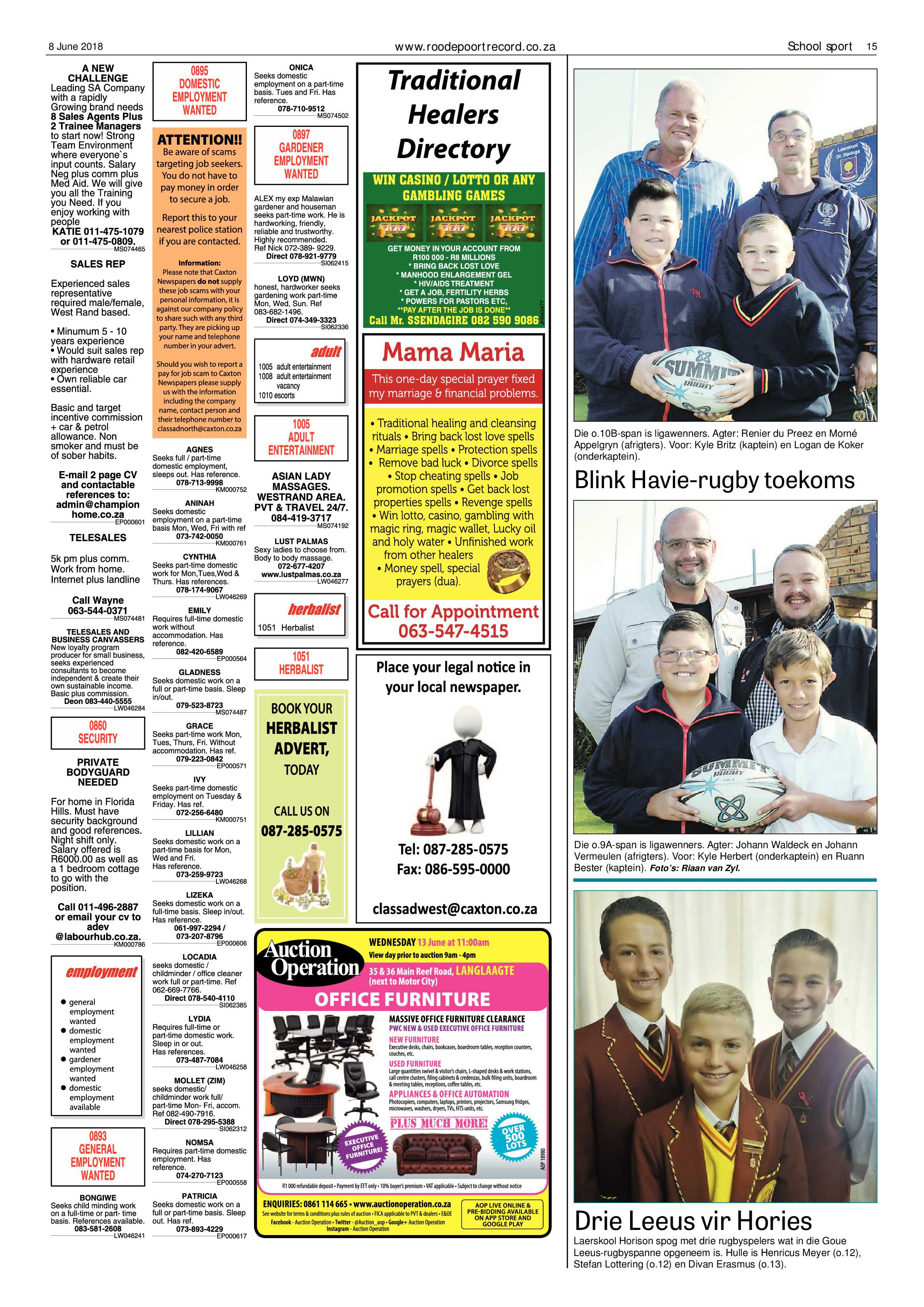 Roodepoort Record 8 June 2018 page 15