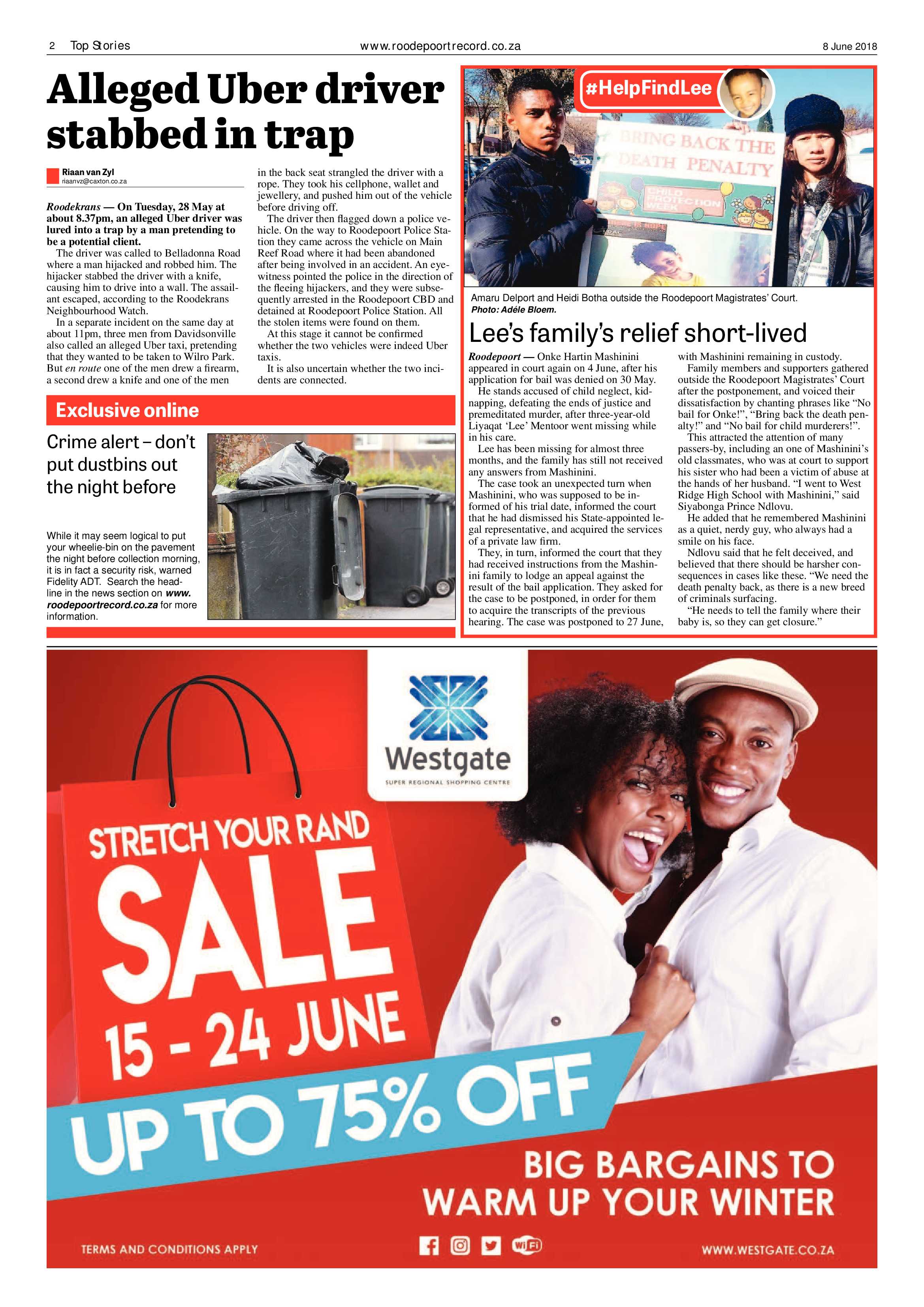 Roodepoort Record 8 June 2018 page 2