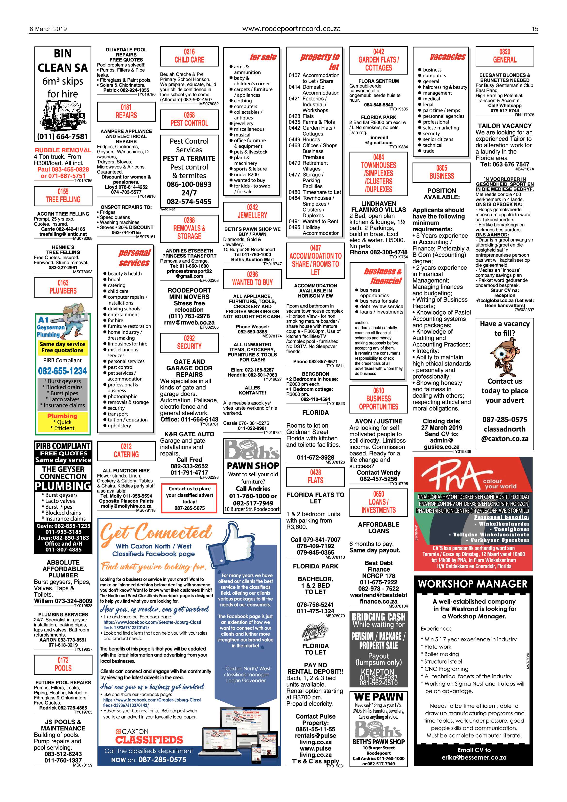 Roodepoort Record 8 March 2019 page 15