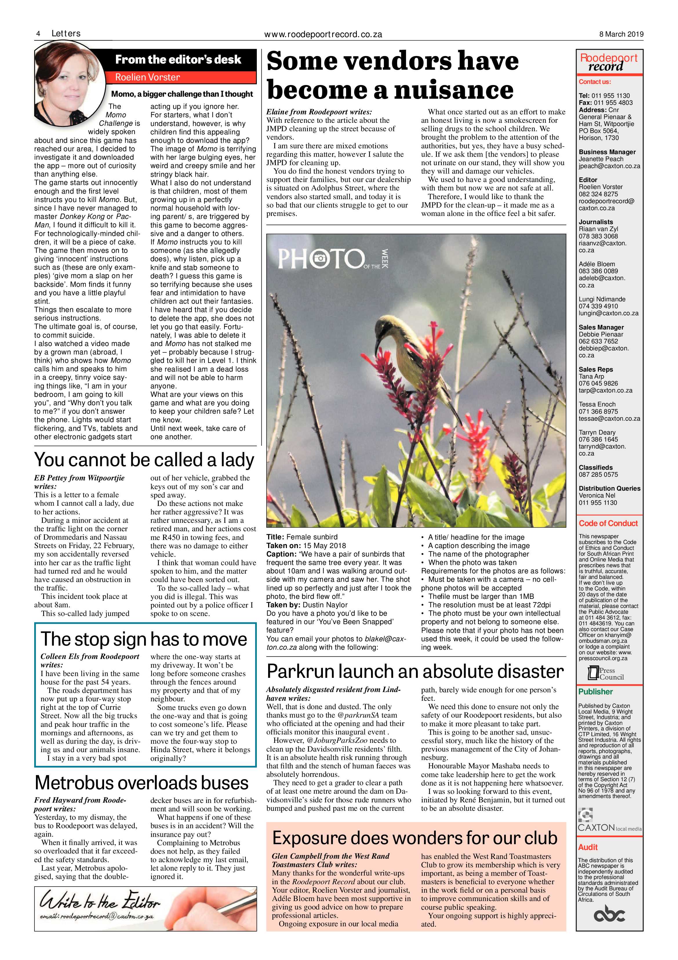 Roodepoort Record 8 March 2019 page 4