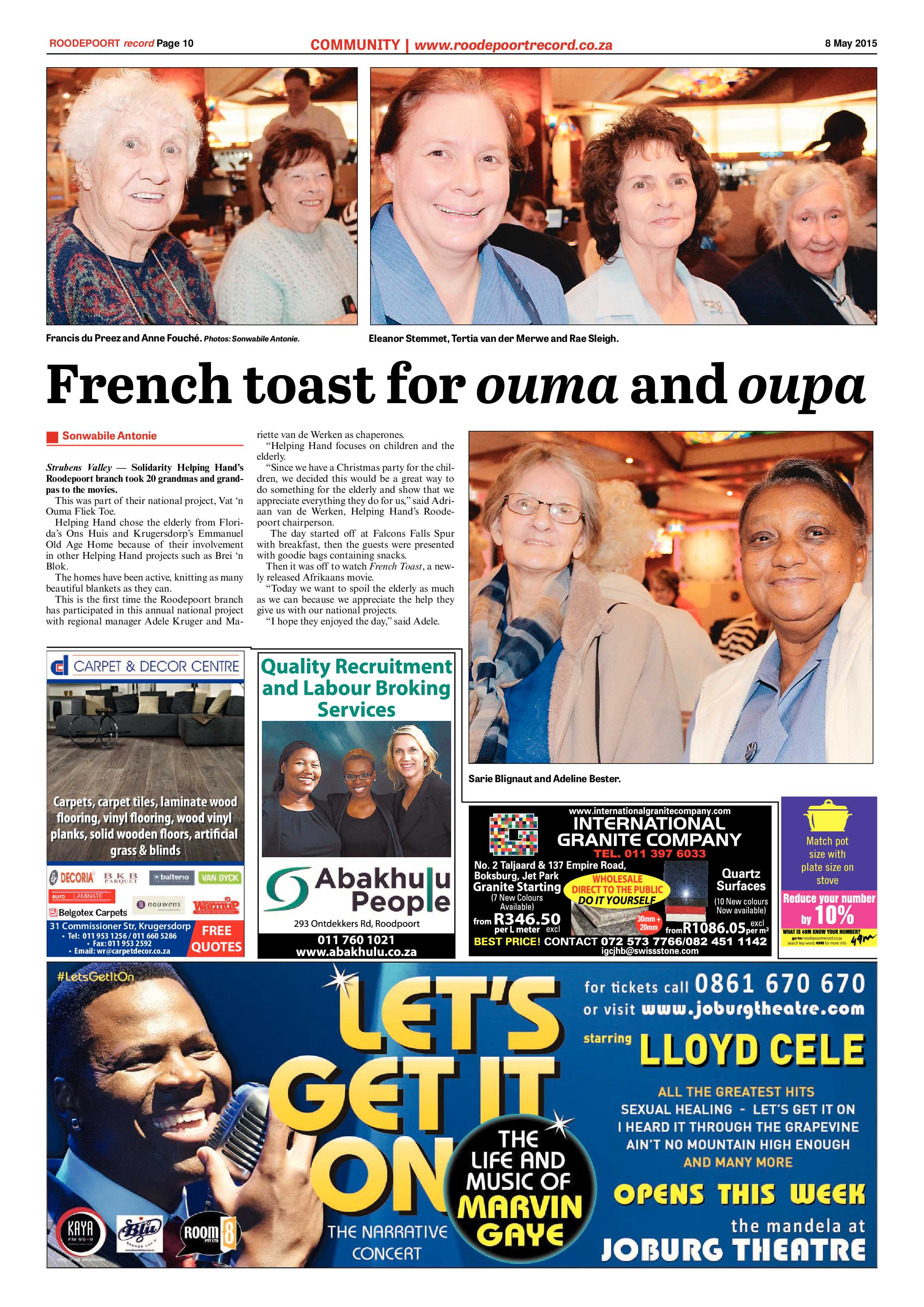 Roodepoort Record 8 May 2015 page 18