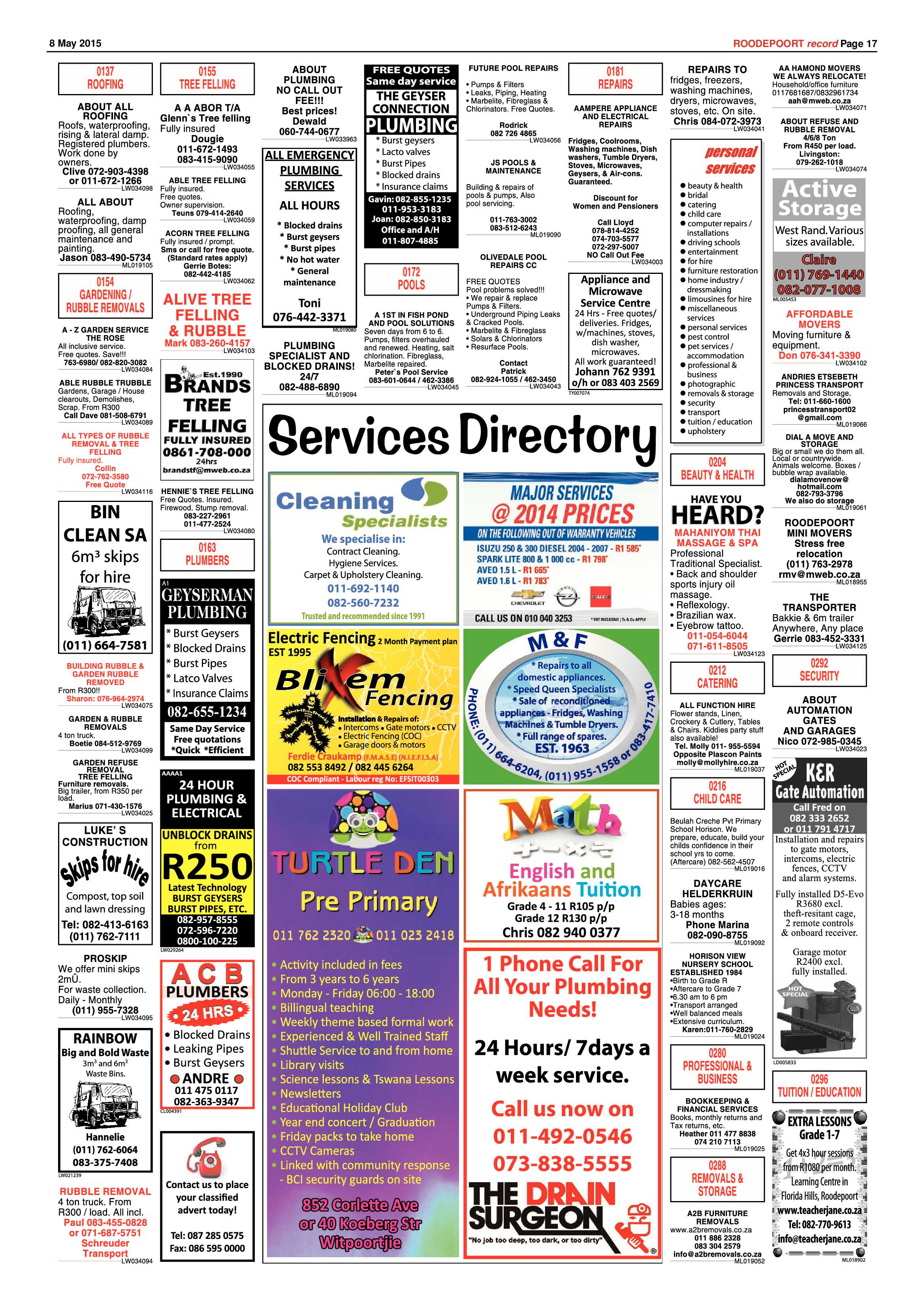 Roodepoort Record 8 May 2015 page 25