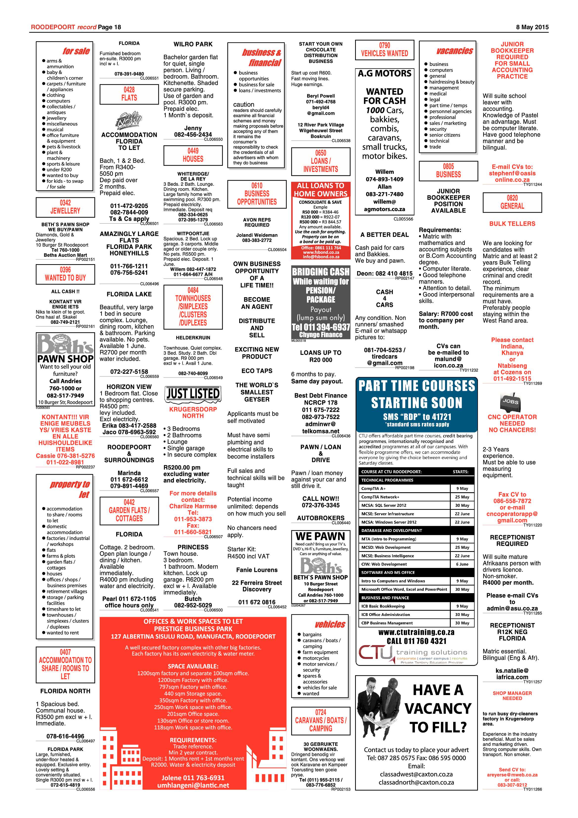 Roodepoort Record 8 May 2015 page 26