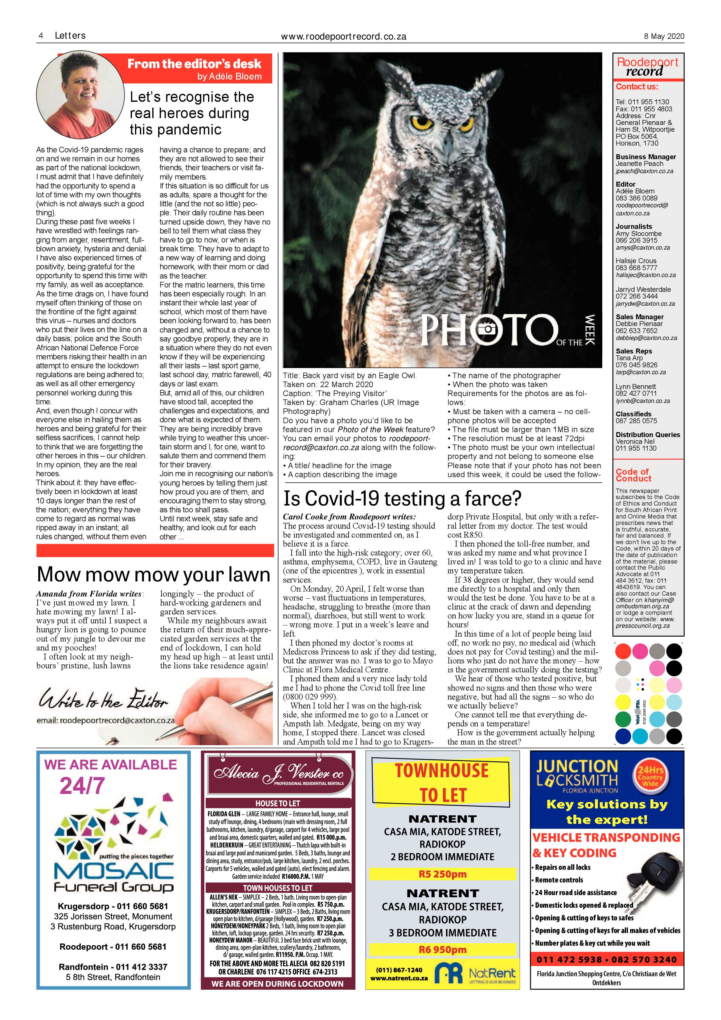 Roodepoort Record 8 May 2020 page 4