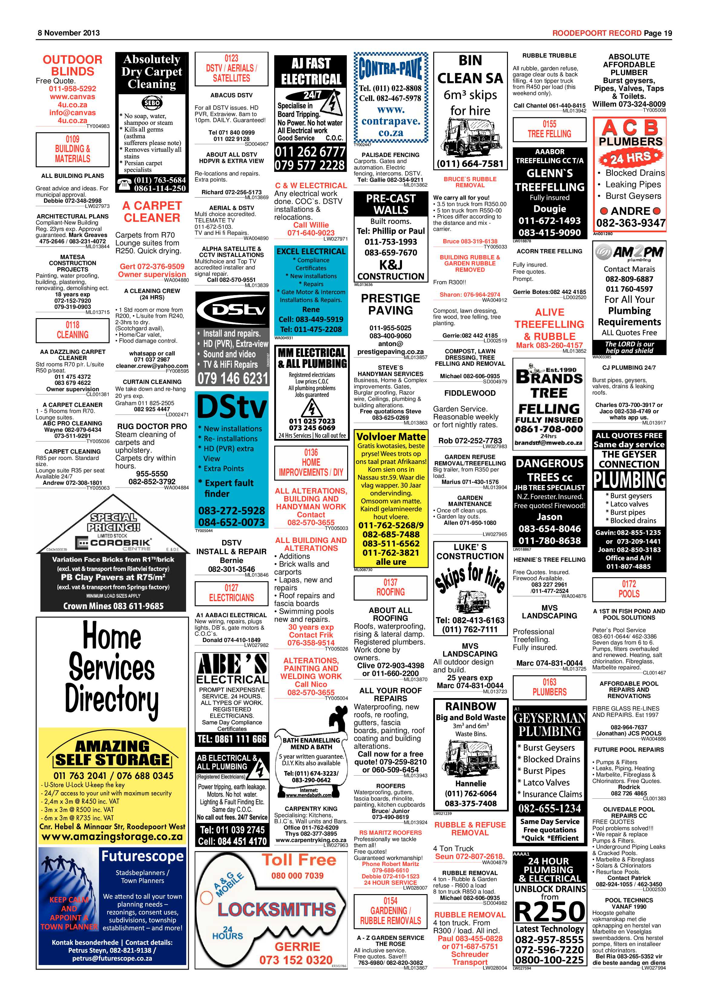 Roodepoort Record 8 November 2013 page 19