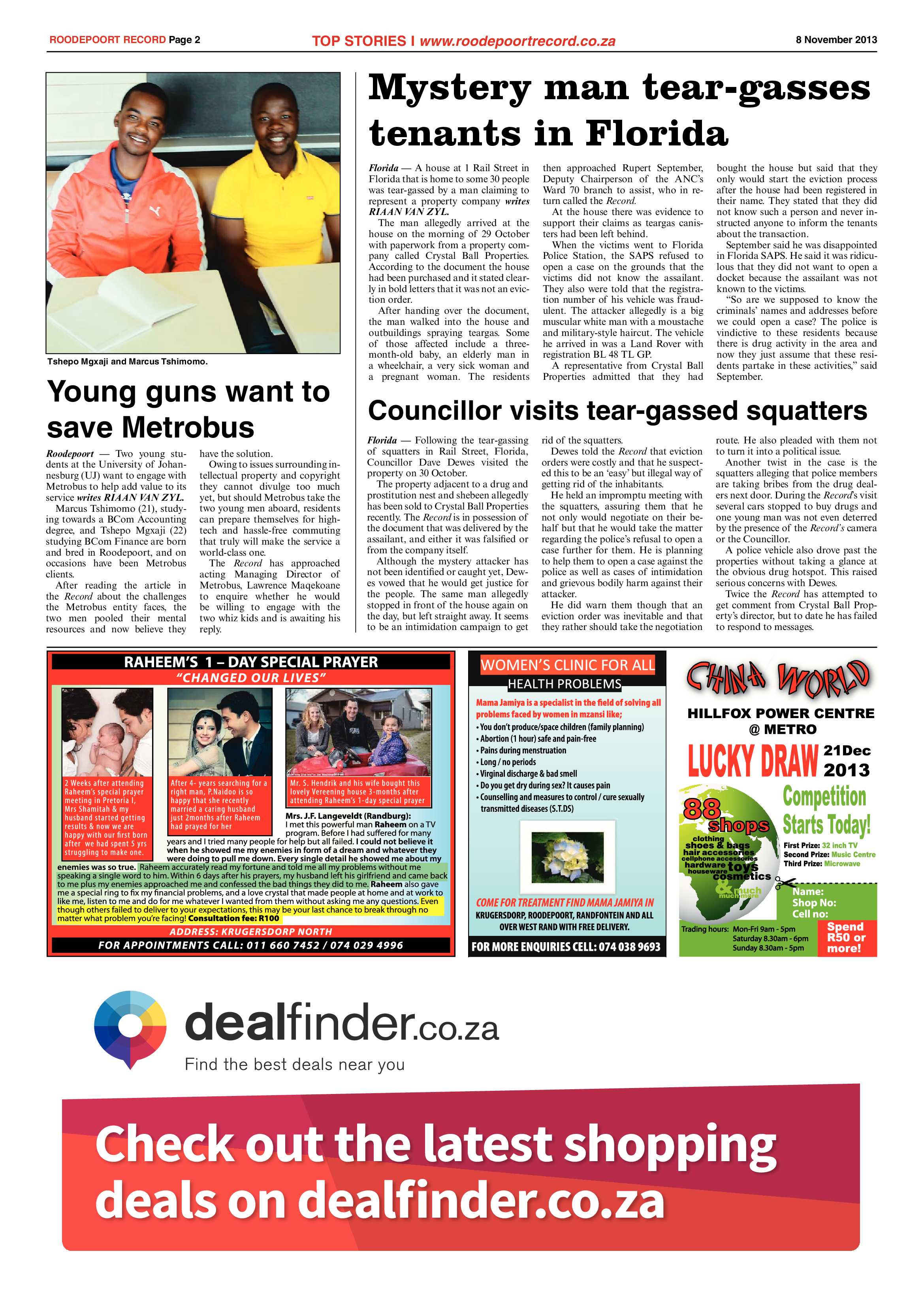 Roodepoort Record 8 November 2013 page 2