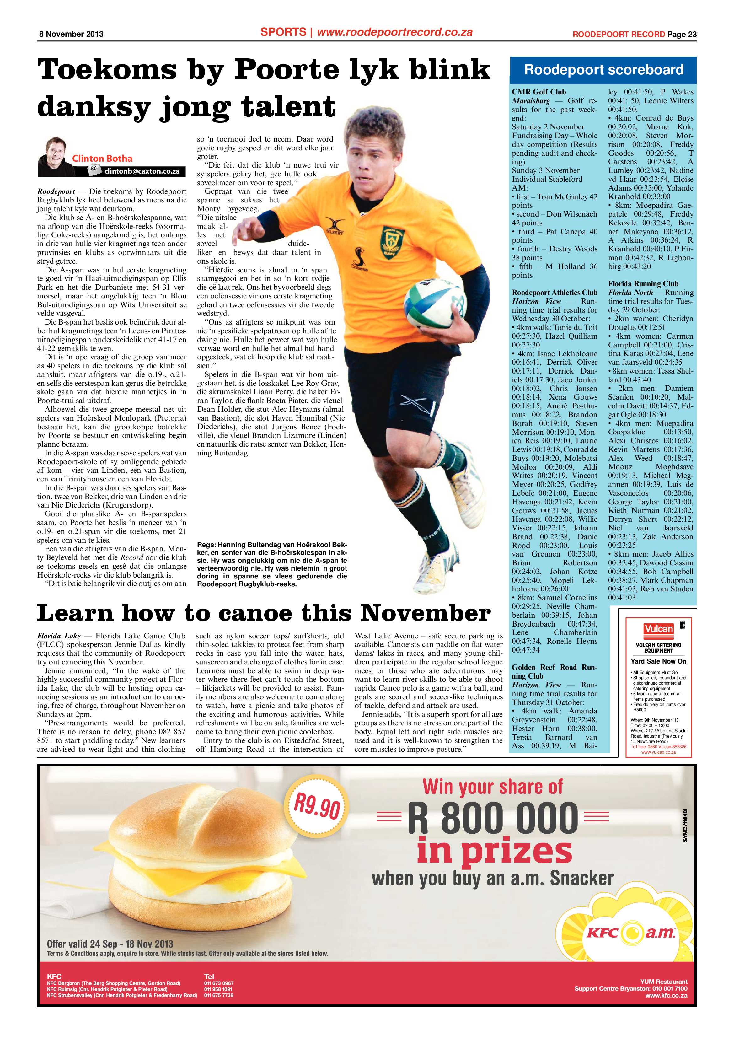 Roodepoort Record 8 November 2013 page 23