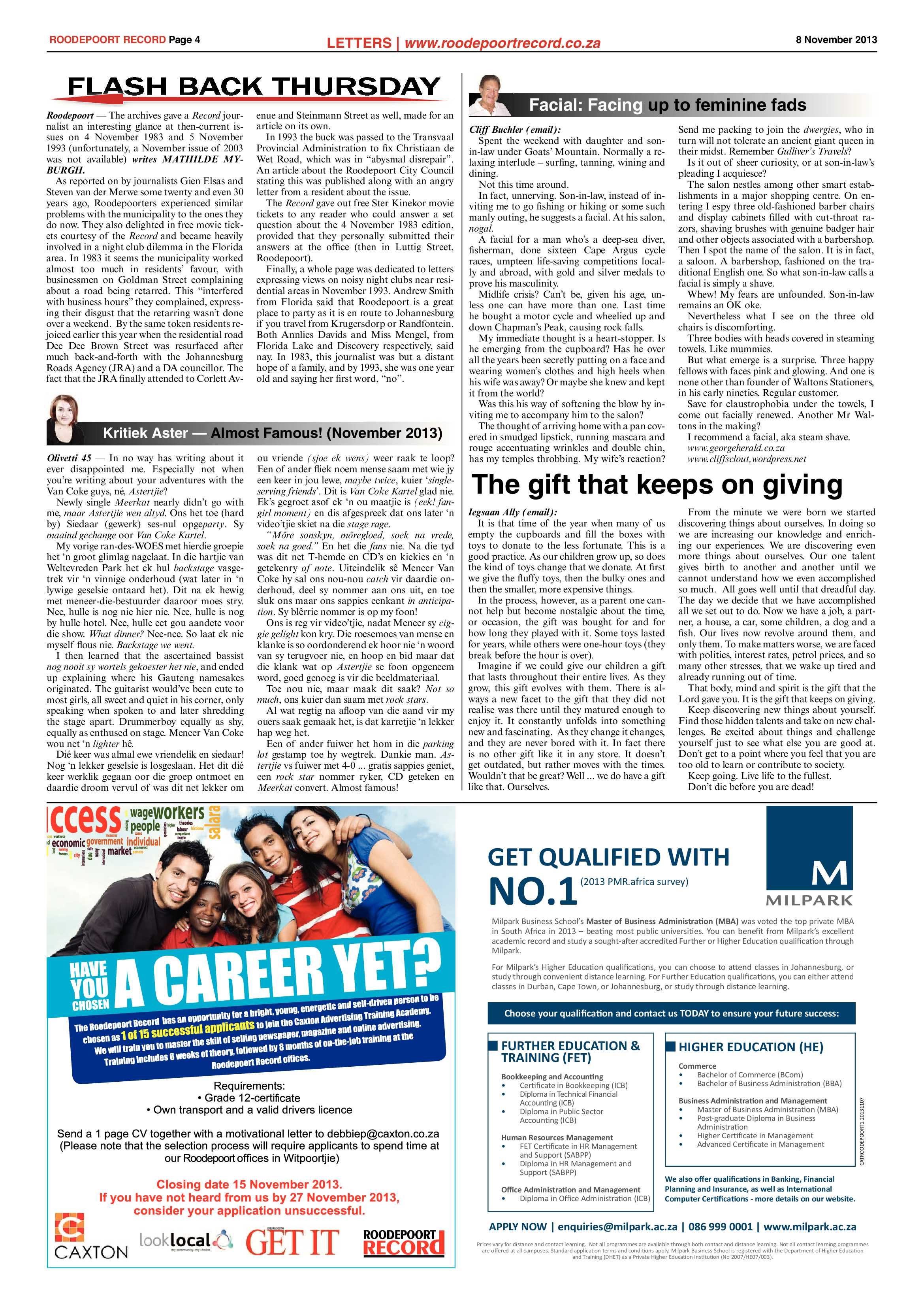 Roodepoort Record 8 November 2013 page 4