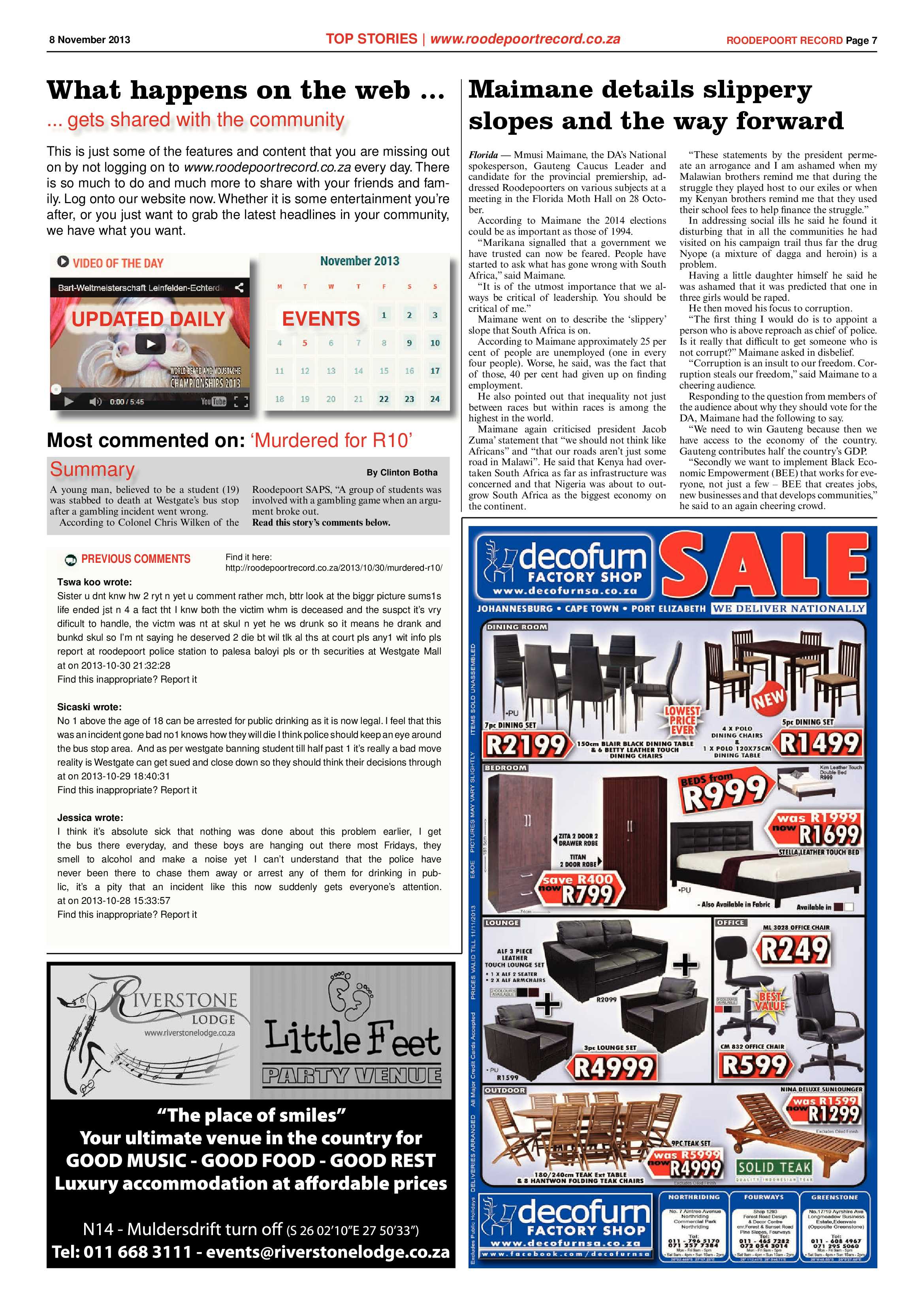 Roodepoort Record 8 November 2013 page 7