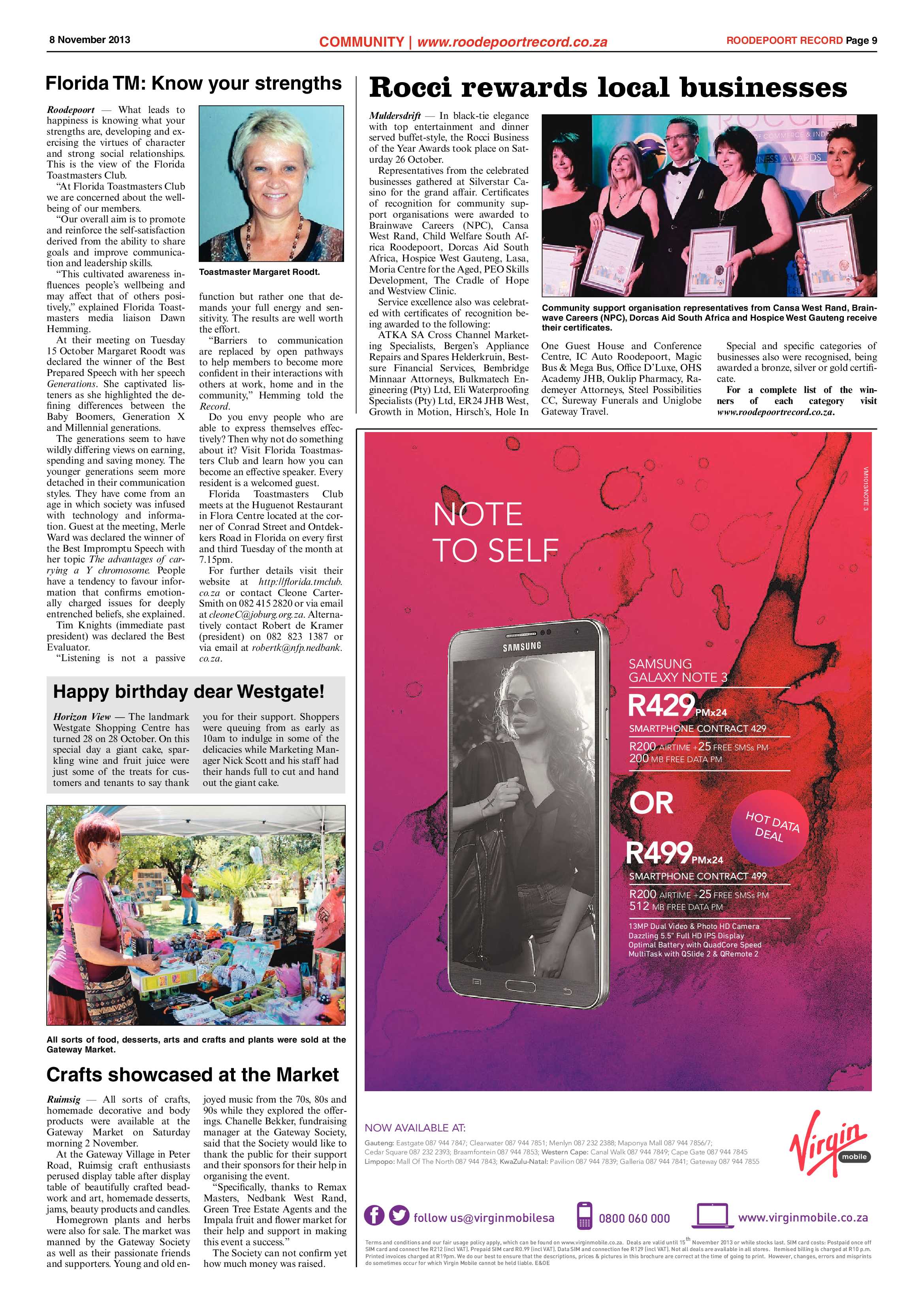 Roodepoort Record 8 November 2013 page 9