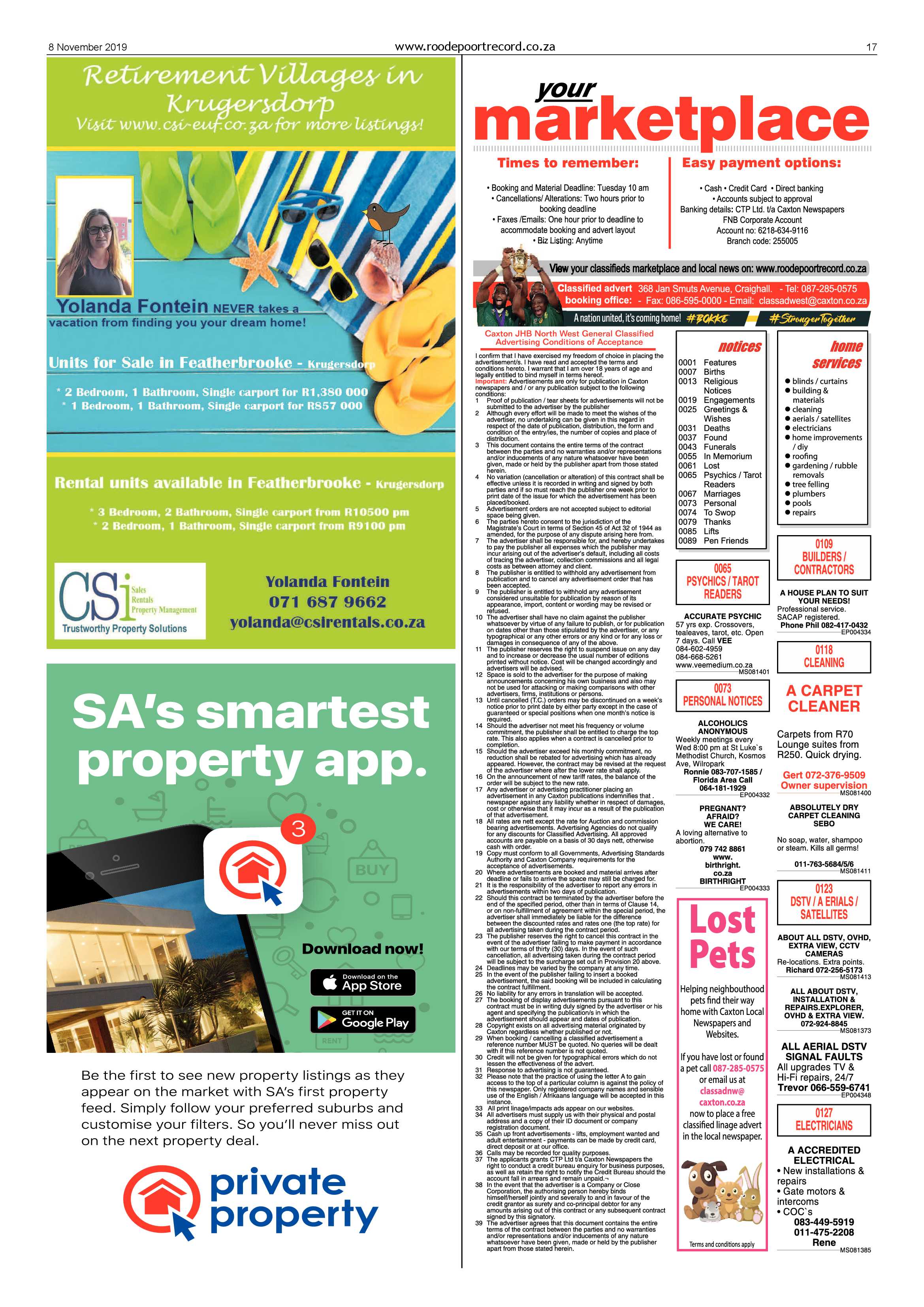 Roodepoort Record 8 November 2019 page 17