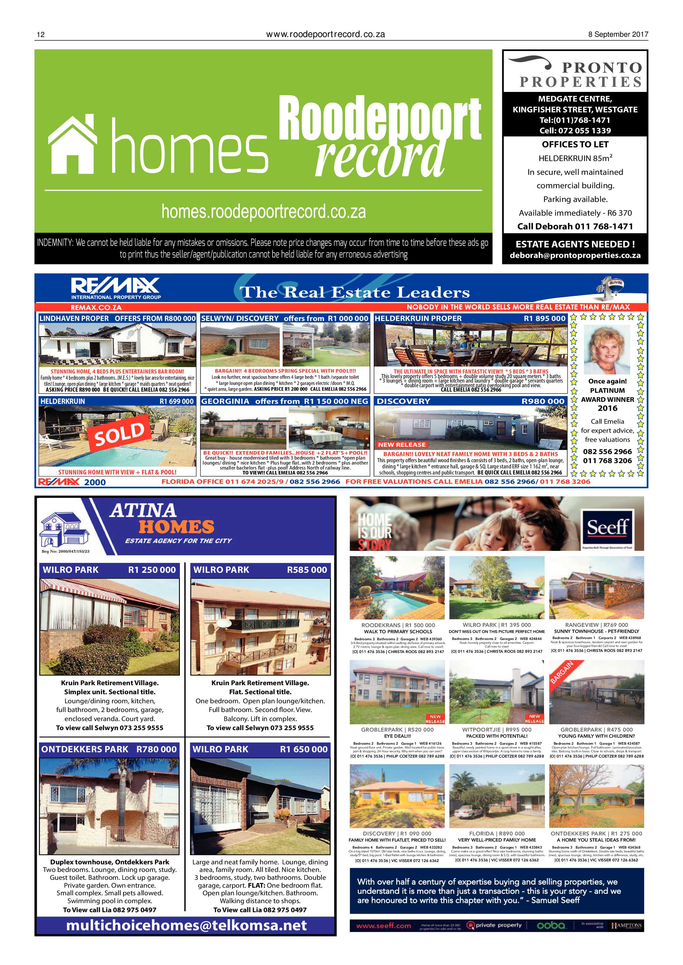Roodepoort Record 8 September 2017 page 12