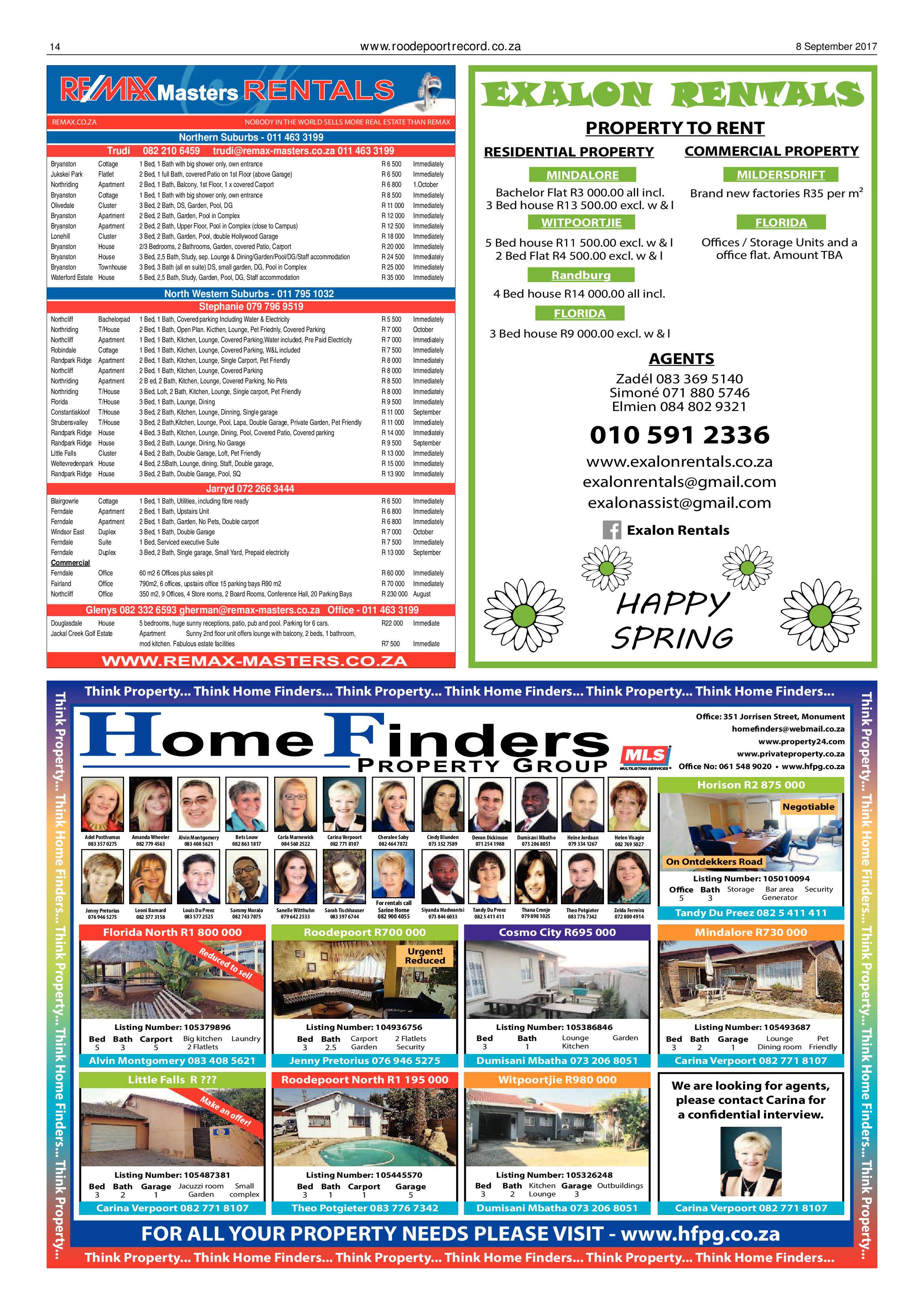 Roodepoort Record 8 September 2017 page 14