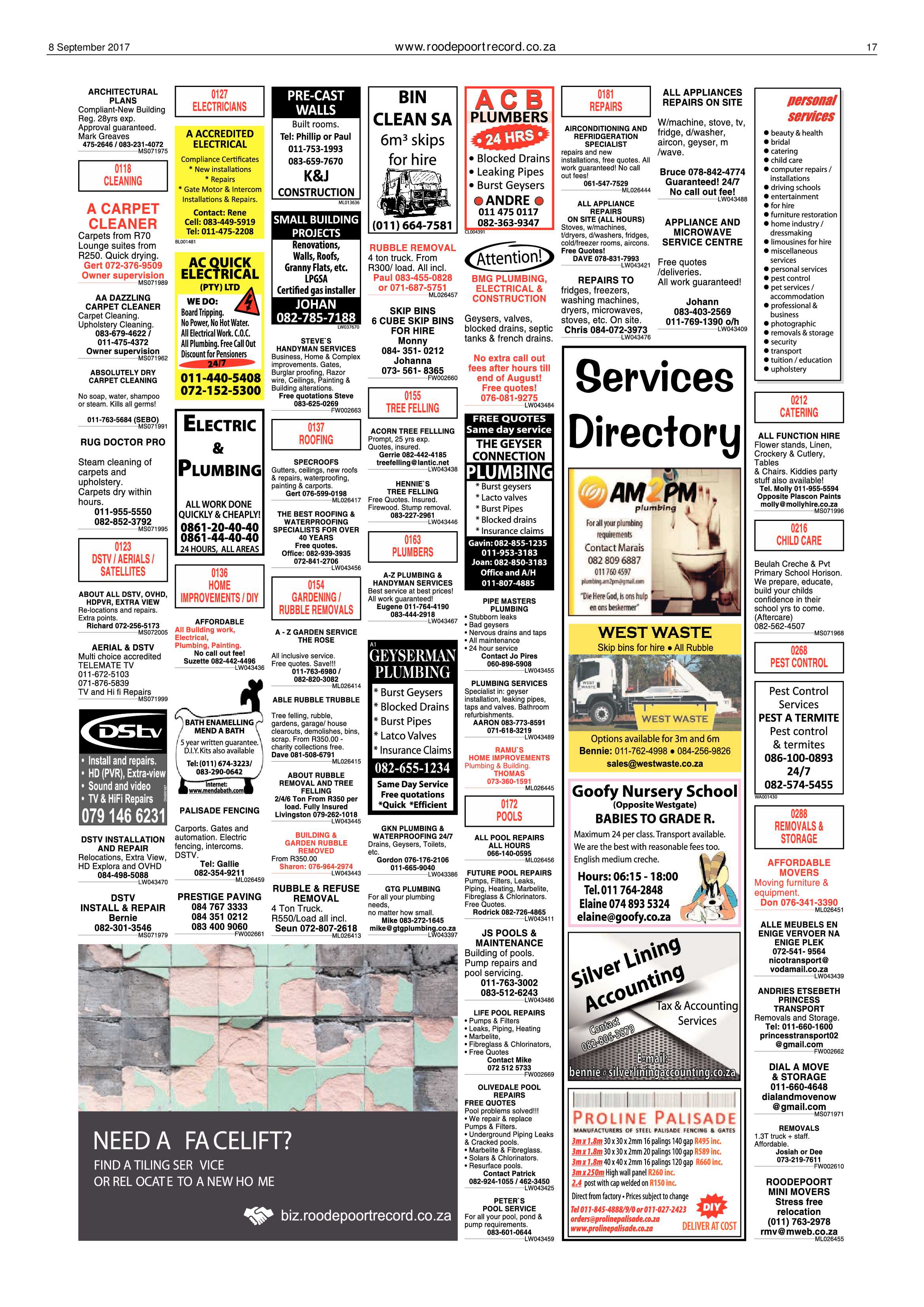 Roodepoort Record 8 September 2017 page 17