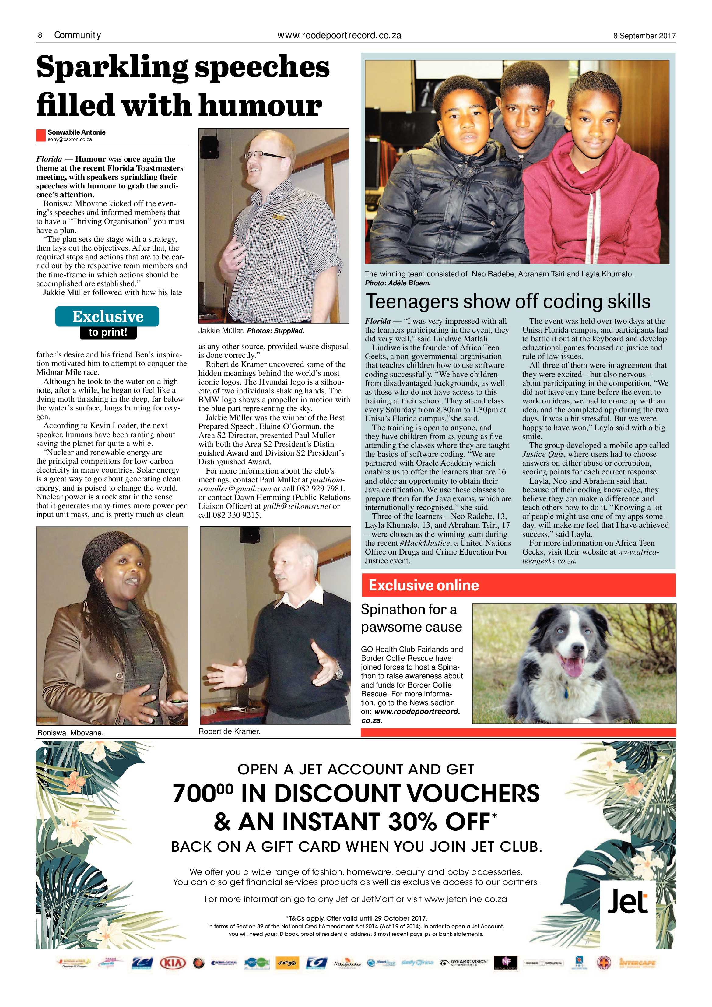 Roodepoort Record 8 September 2017 page 8