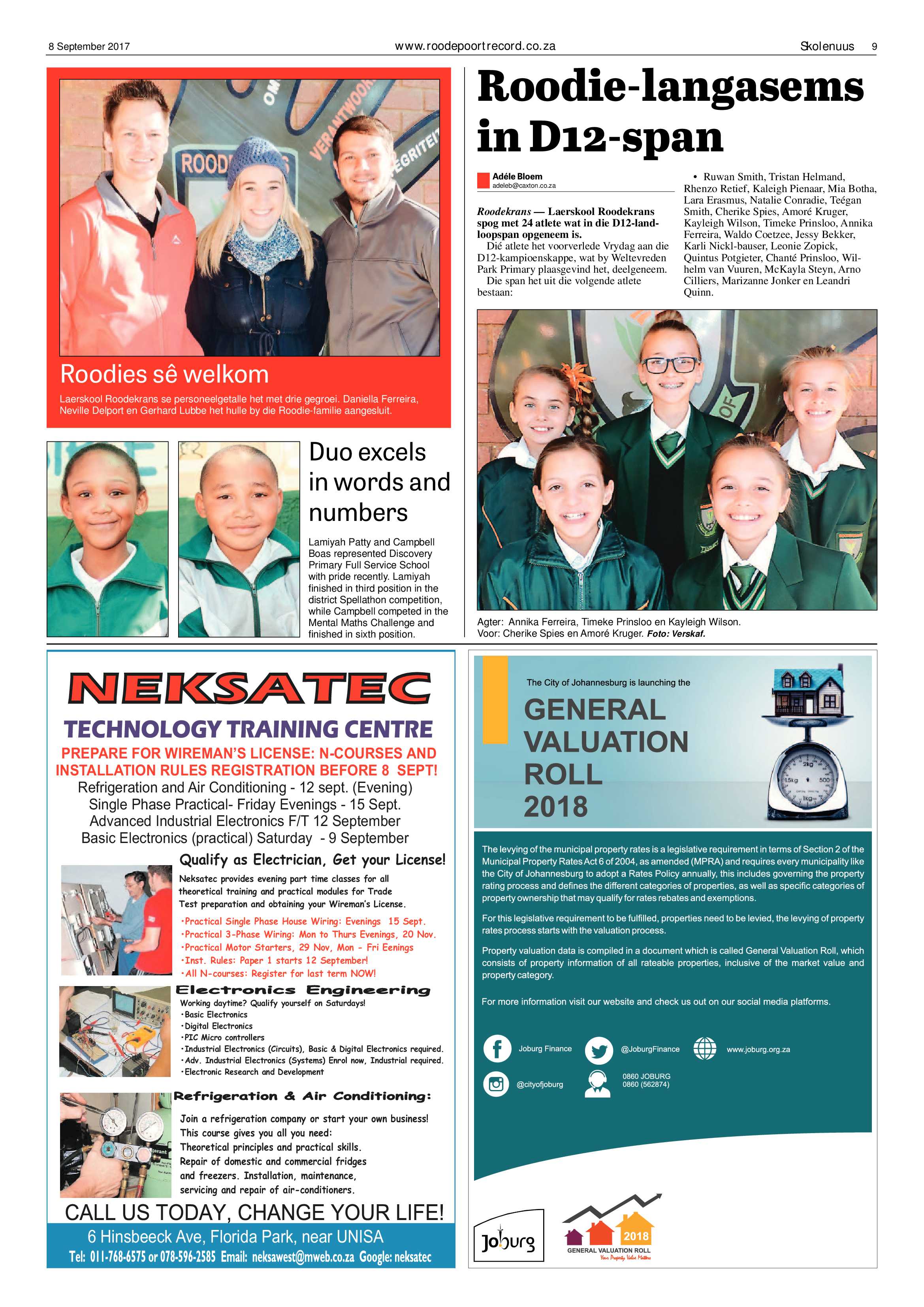 Roodepoort Record 8 September 2017 page 9