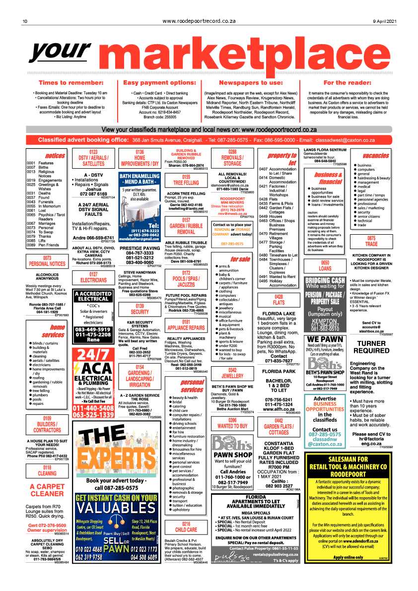 Roodepoort Record 9 April 2021 page 10