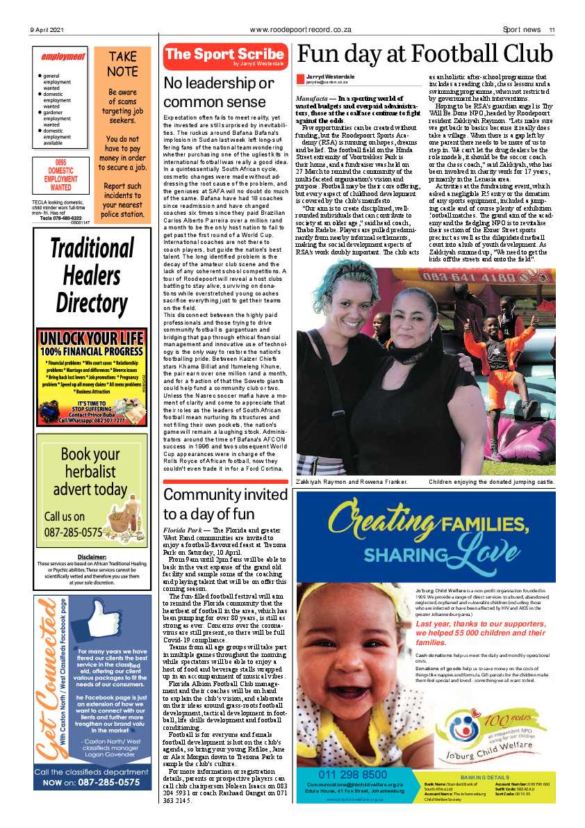 Roodepoort Record 9 April 2021 page 11