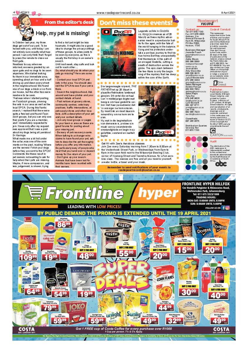 Roodepoort Record 9 April 2021 page 4