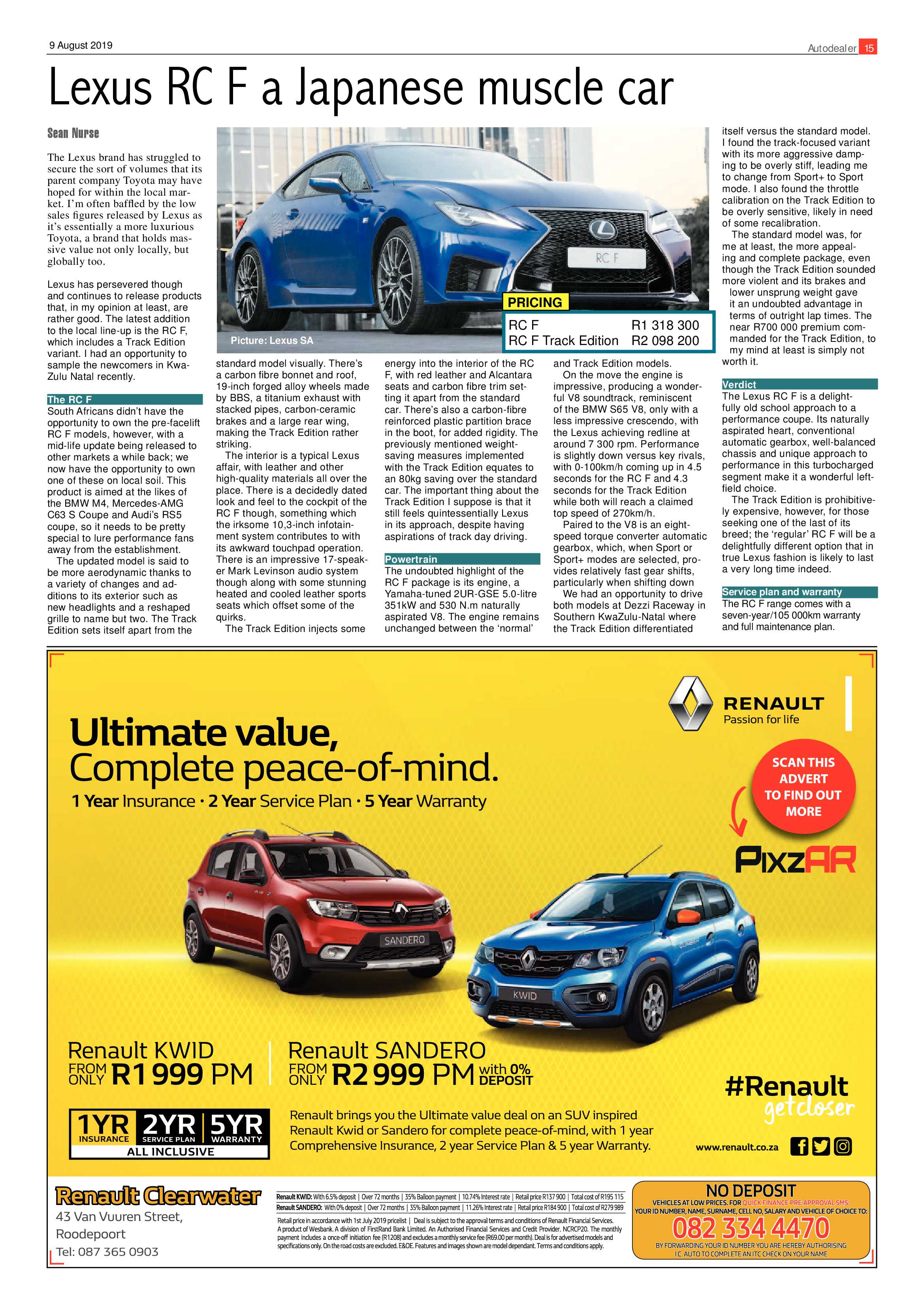 Roodepoort Record 9 August 2019 page 15