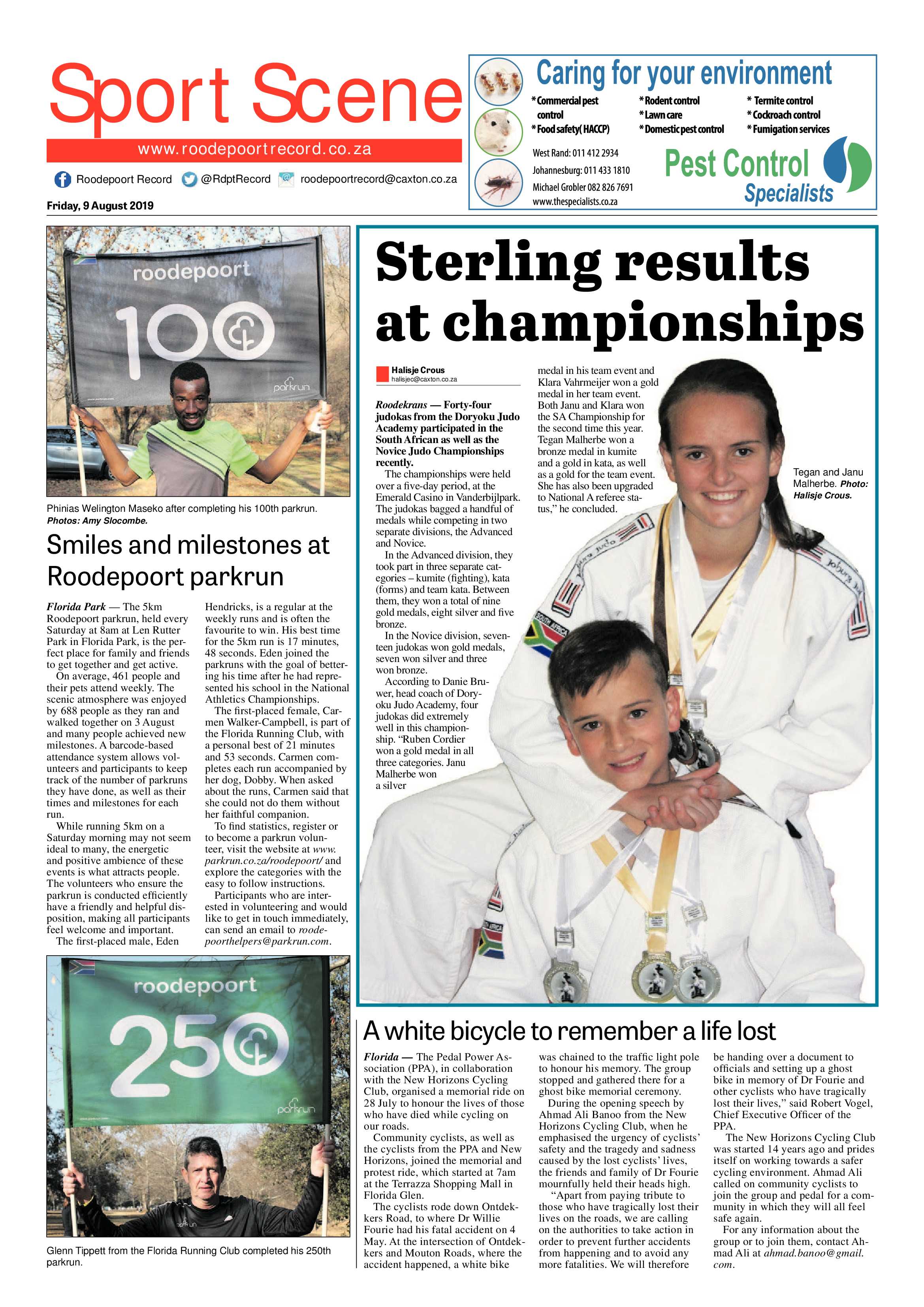 Roodepoort Record 9 August 2019 page 20