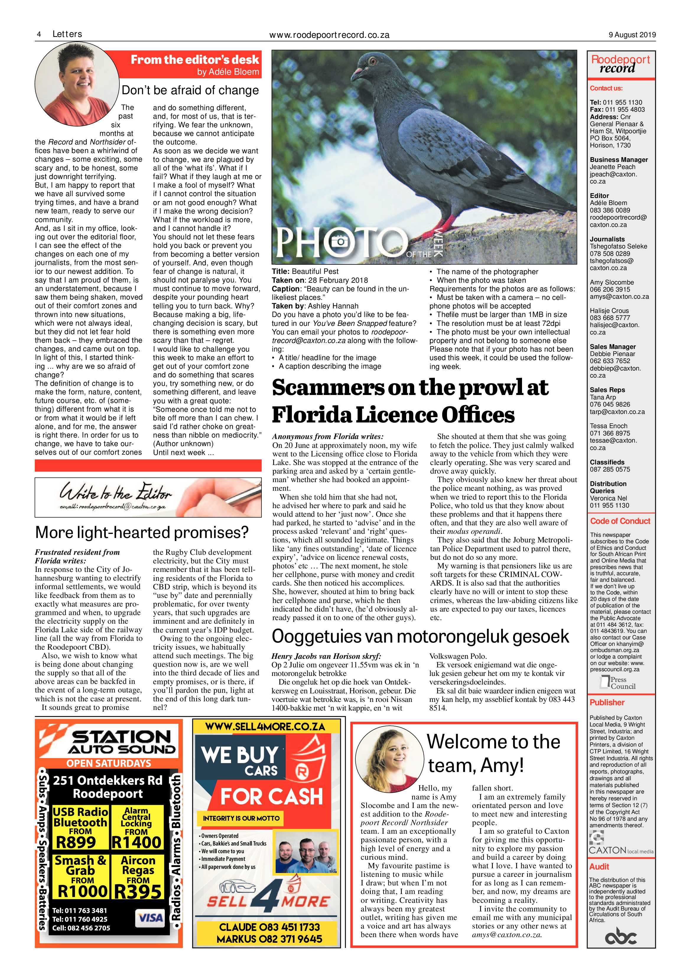 Roodepoort Record 9 August 2019 page 4
