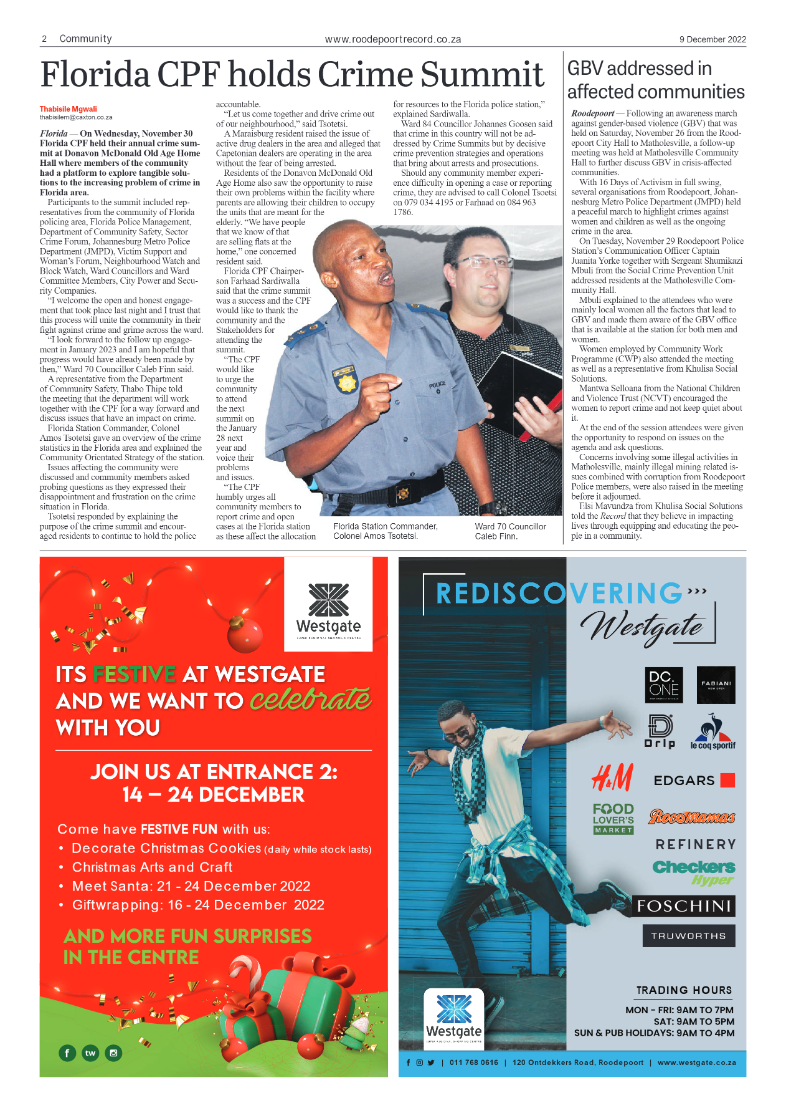 Roodepoort Record 9 December 2022 page 2