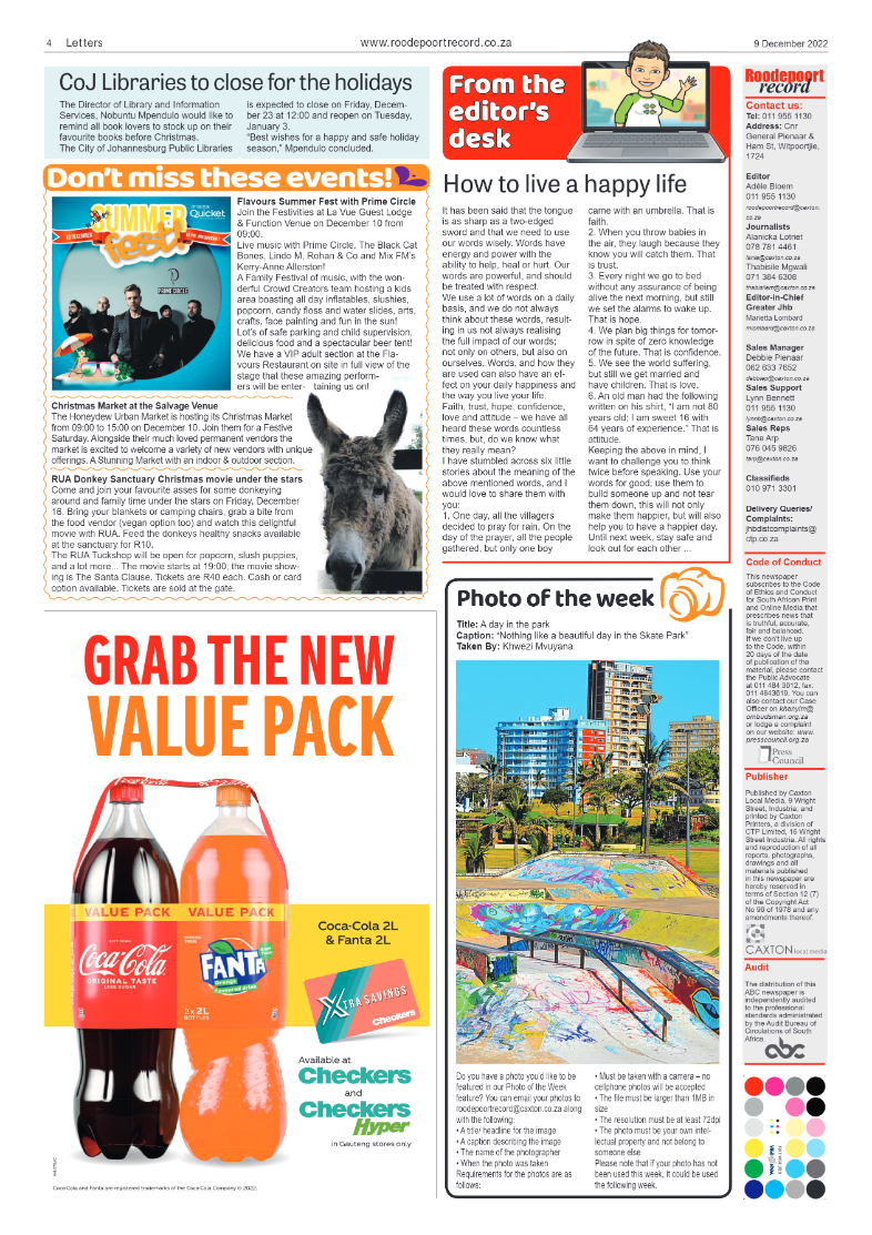 Roodepoort Record 9 December 2022 page 4