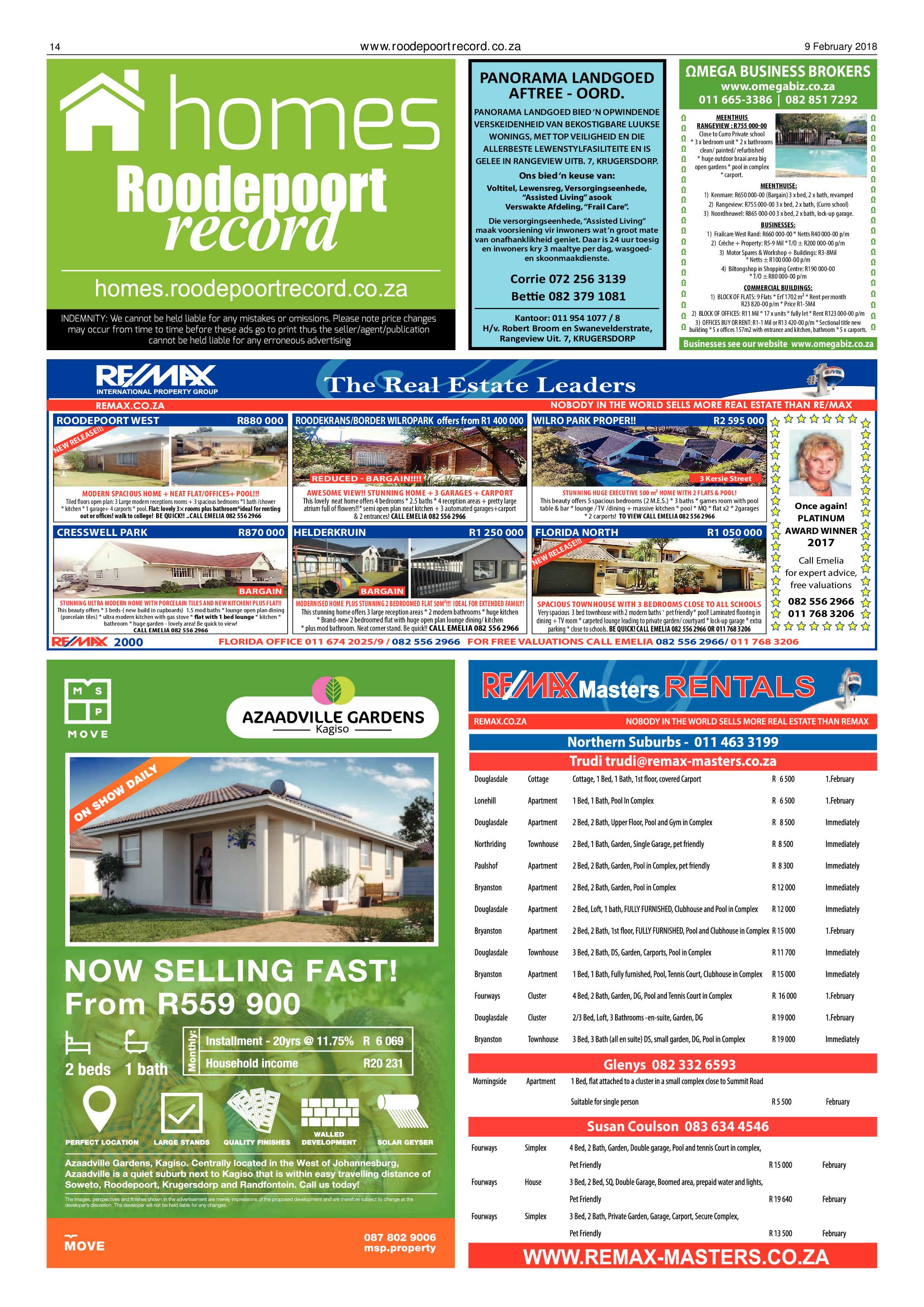Roodepoort Record 9 February 2018 page 14