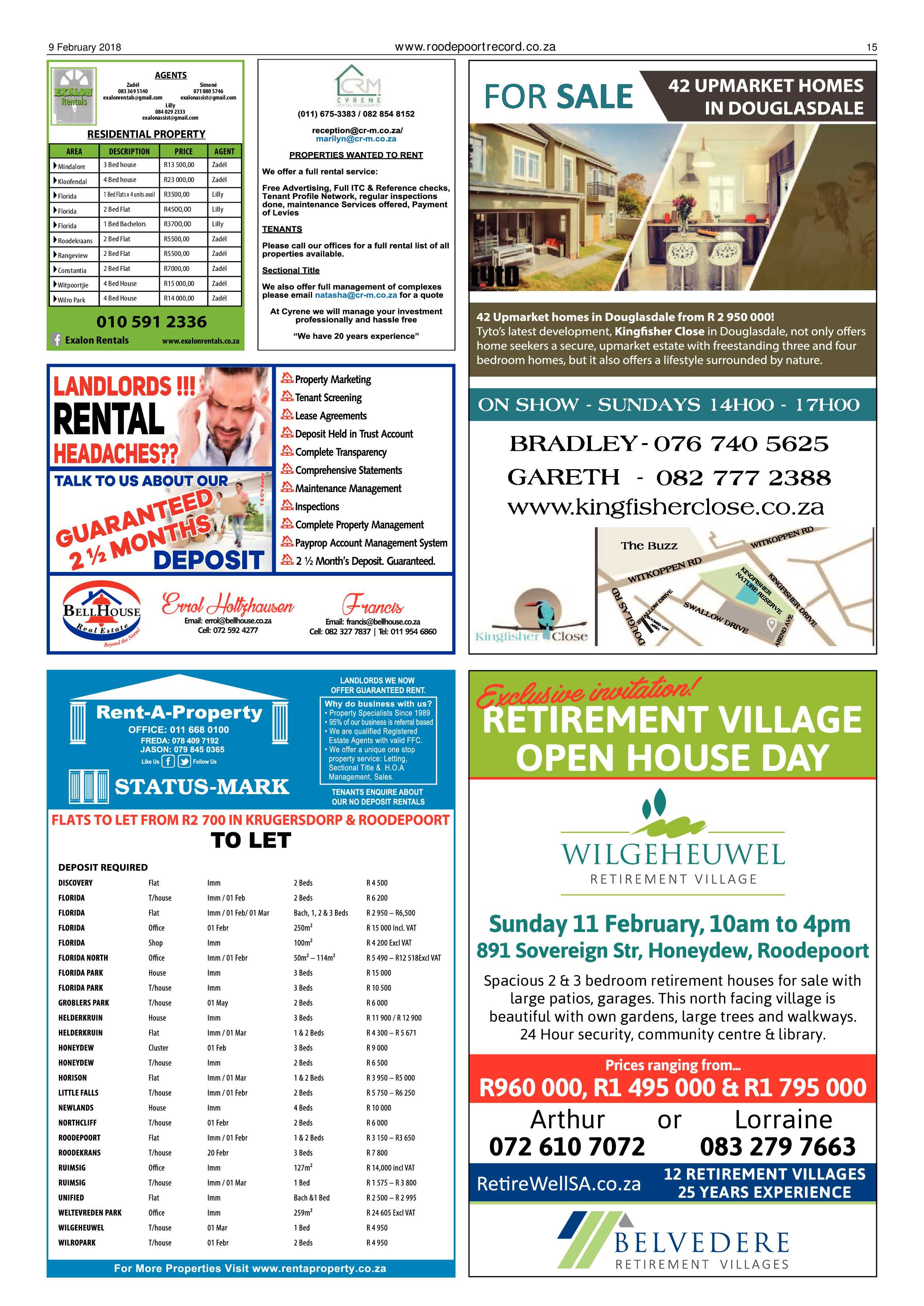 Roodepoort Record 9 February 2018 page 15