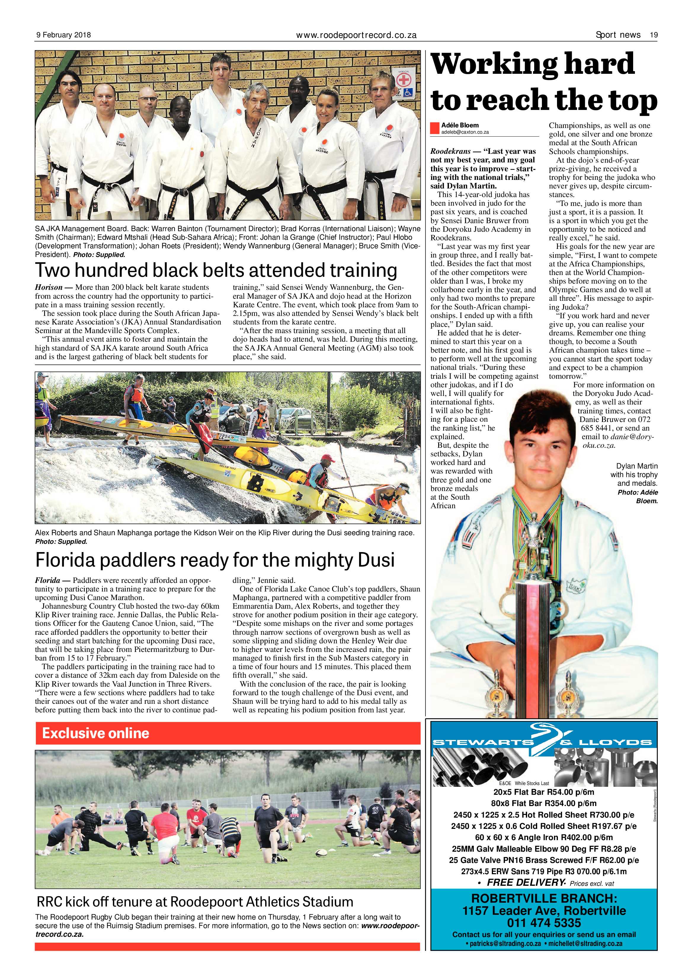 Roodepoort Record 9 February 2018 page 19