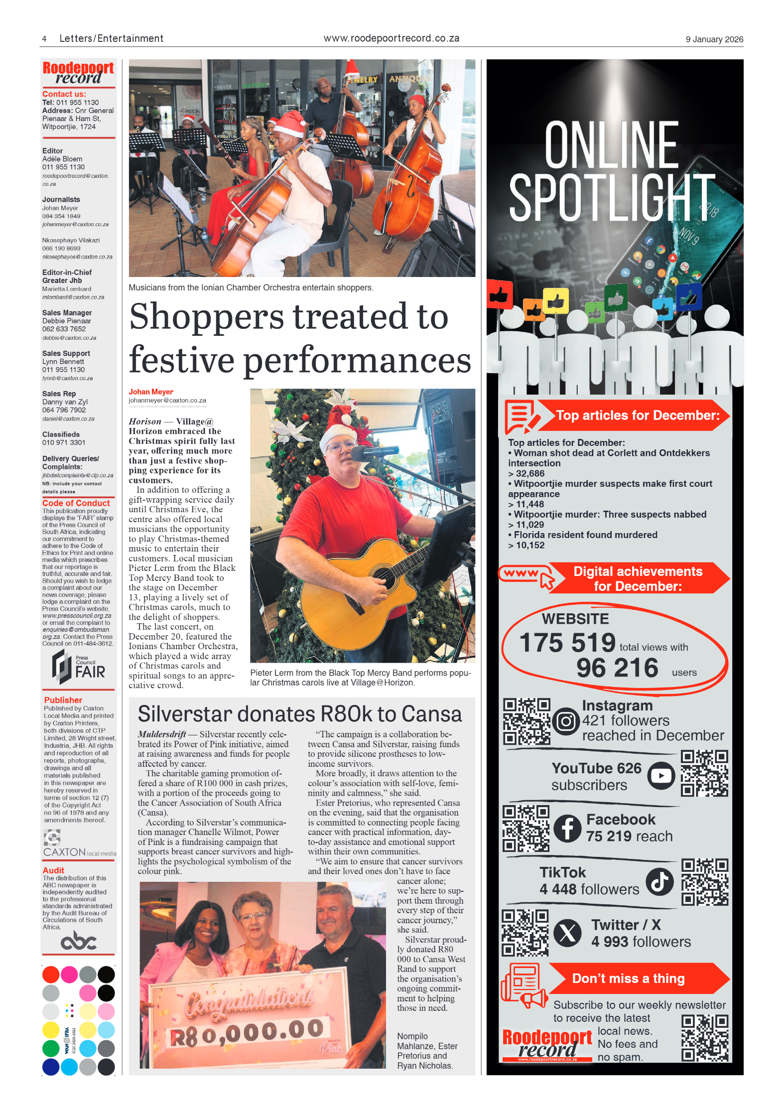 Roodepoort Record 9 January 2026 page 4