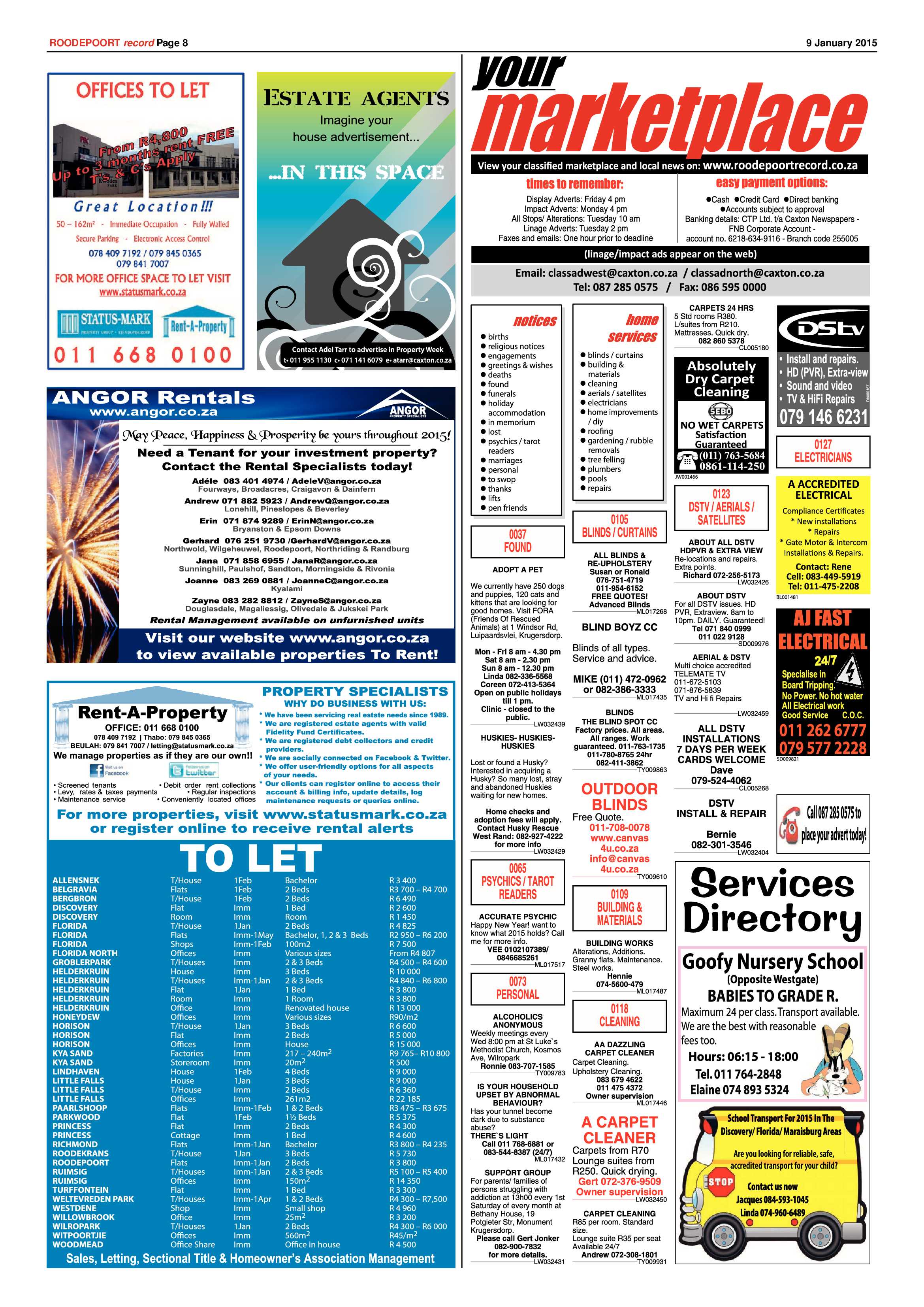 Roodepoort Record 9 January 2015 page 12