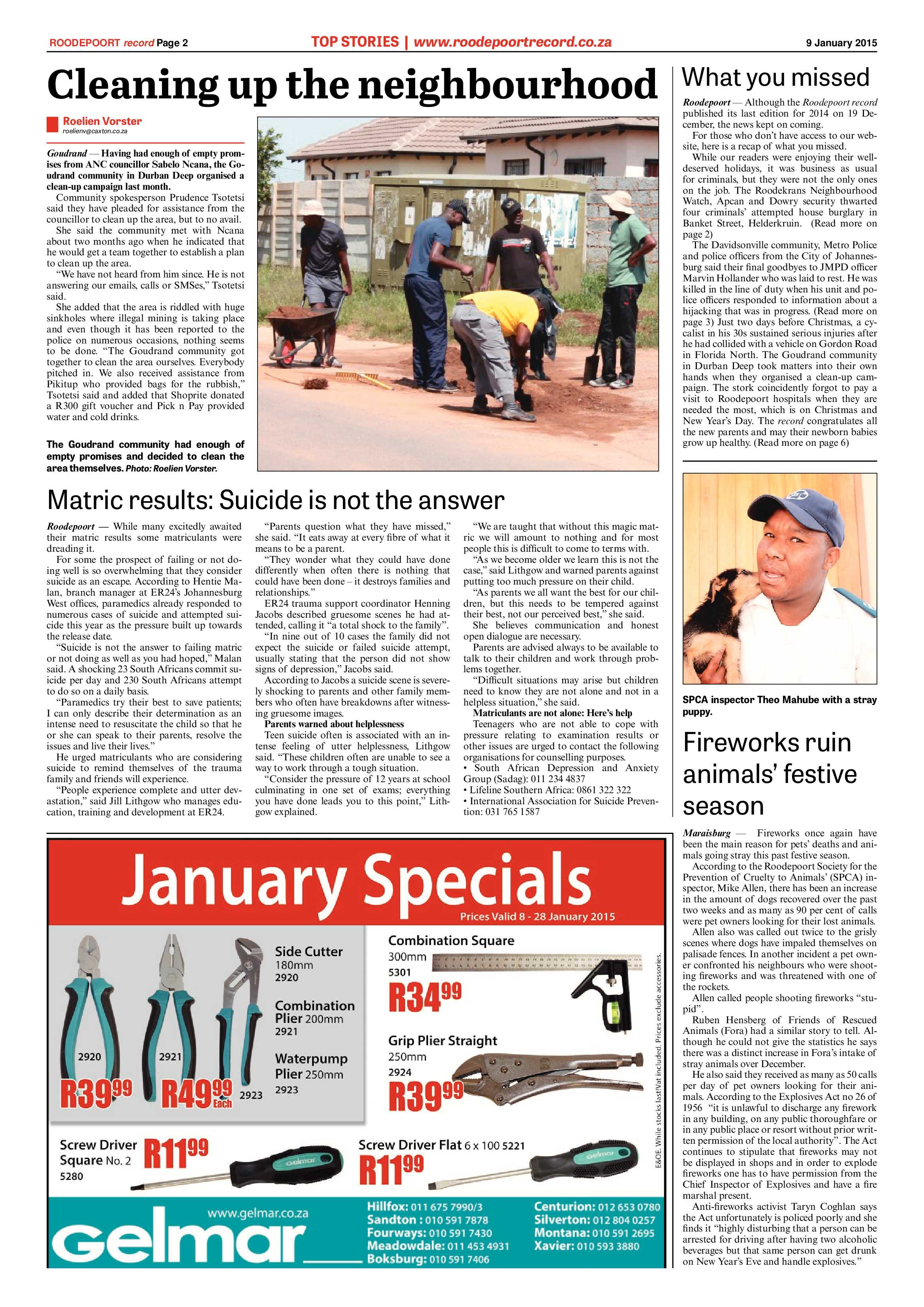 Roodepoort Record 9 January 2015 page 2
