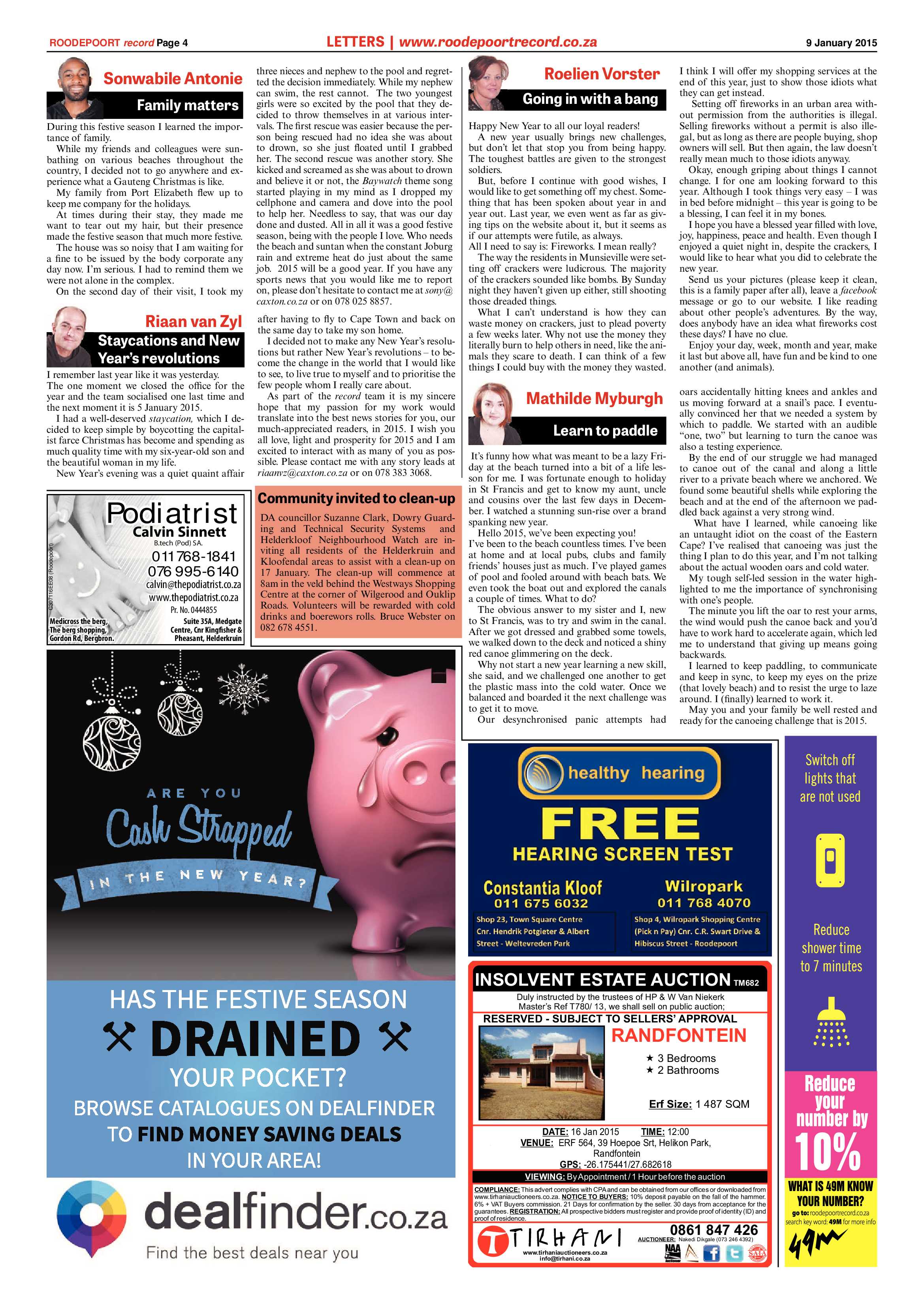 Roodepoort Record 9 January 2015 page 4