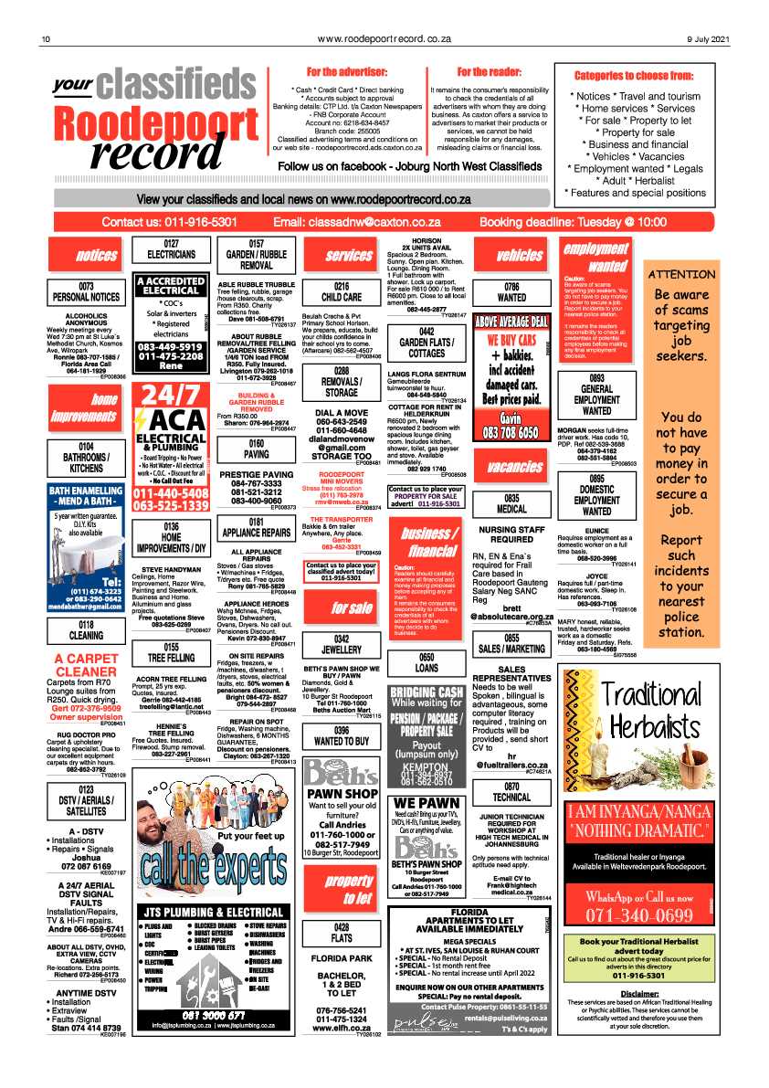 Roodepoort Record 9 July 2021 page 10