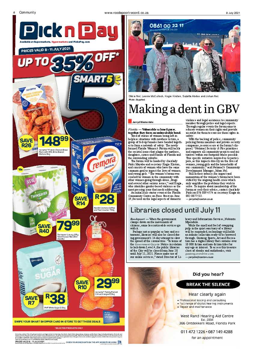 Roodepoort Record 9 July 2021 page 6