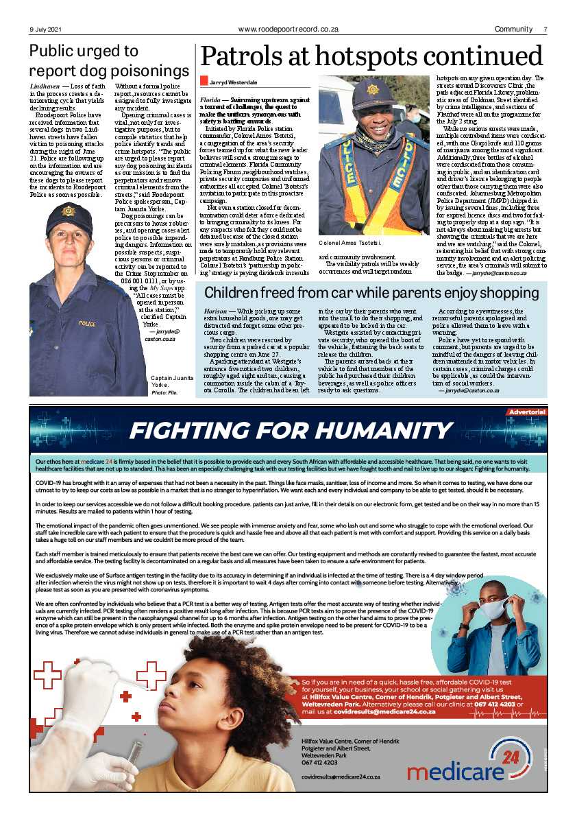 Roodepoort Record 9 July 2021 page 7
